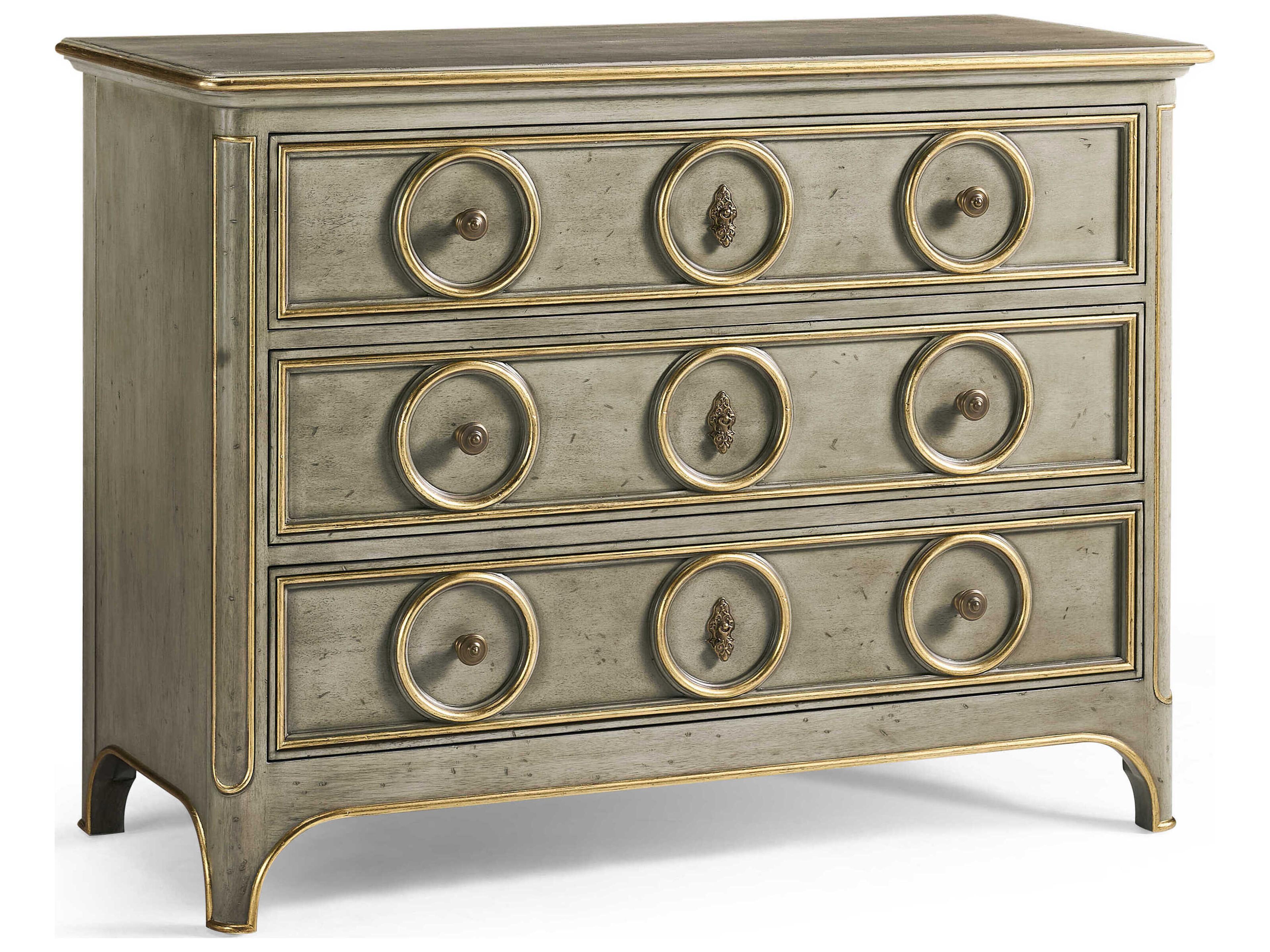 Buckingham 3-Drawers Gray Acacia Wood Dresser