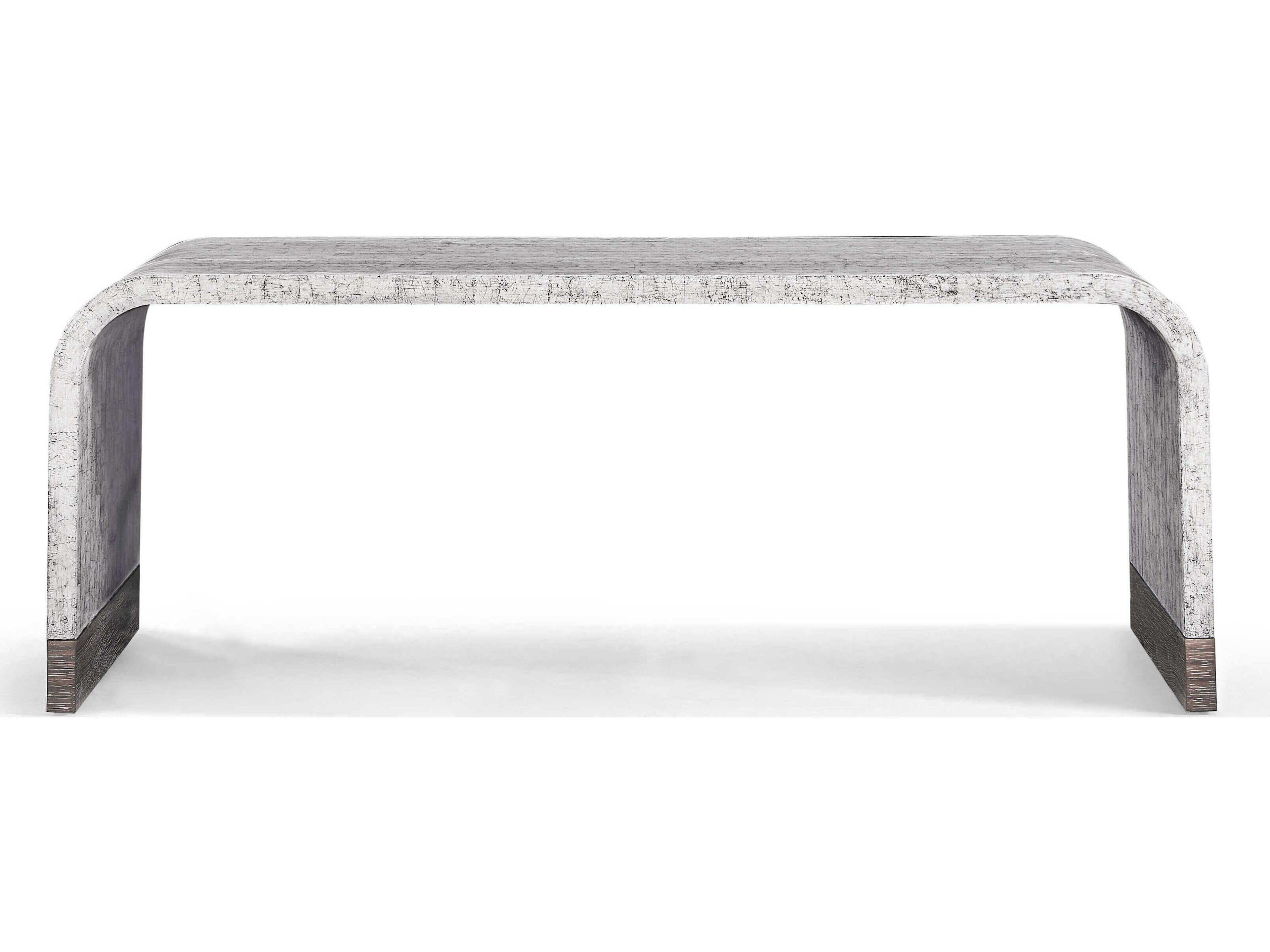 Jonathan Charles Jc Modern Rectangular Resin White Smoke Eggshell JC Coffee Table