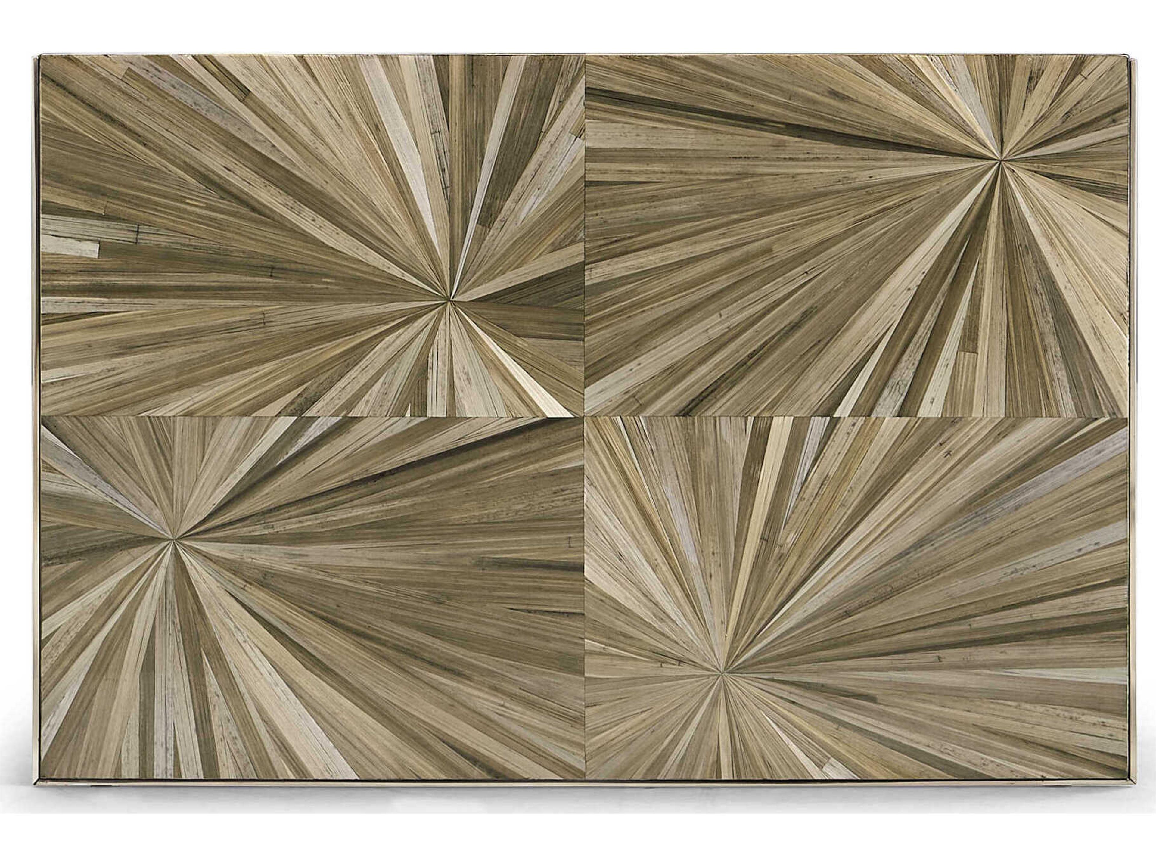 Jonathan Charles Jc Modern Rectangular Rattan Natural Straw JC Coffee Table