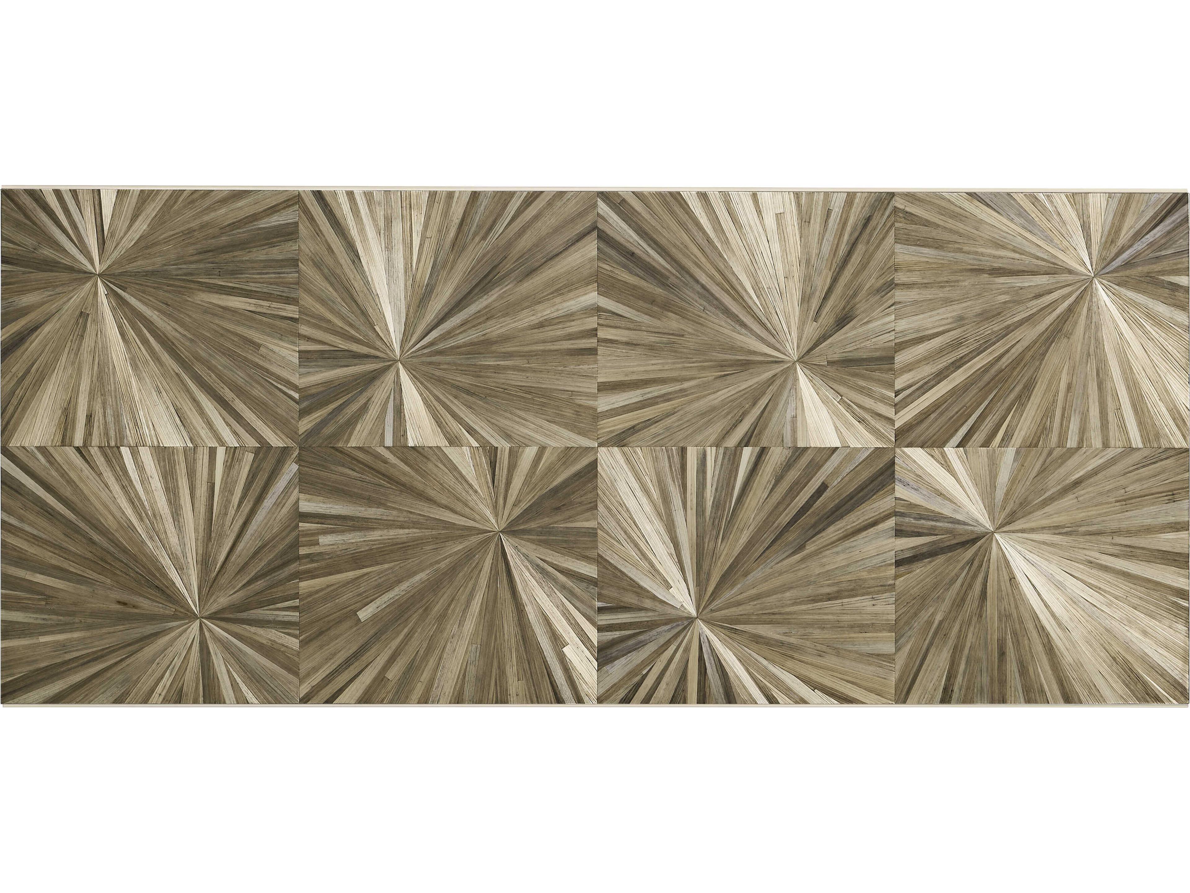 Jonathan Charles Jc Modern Rectangular Rattan Natural Straw JC Coffee Table