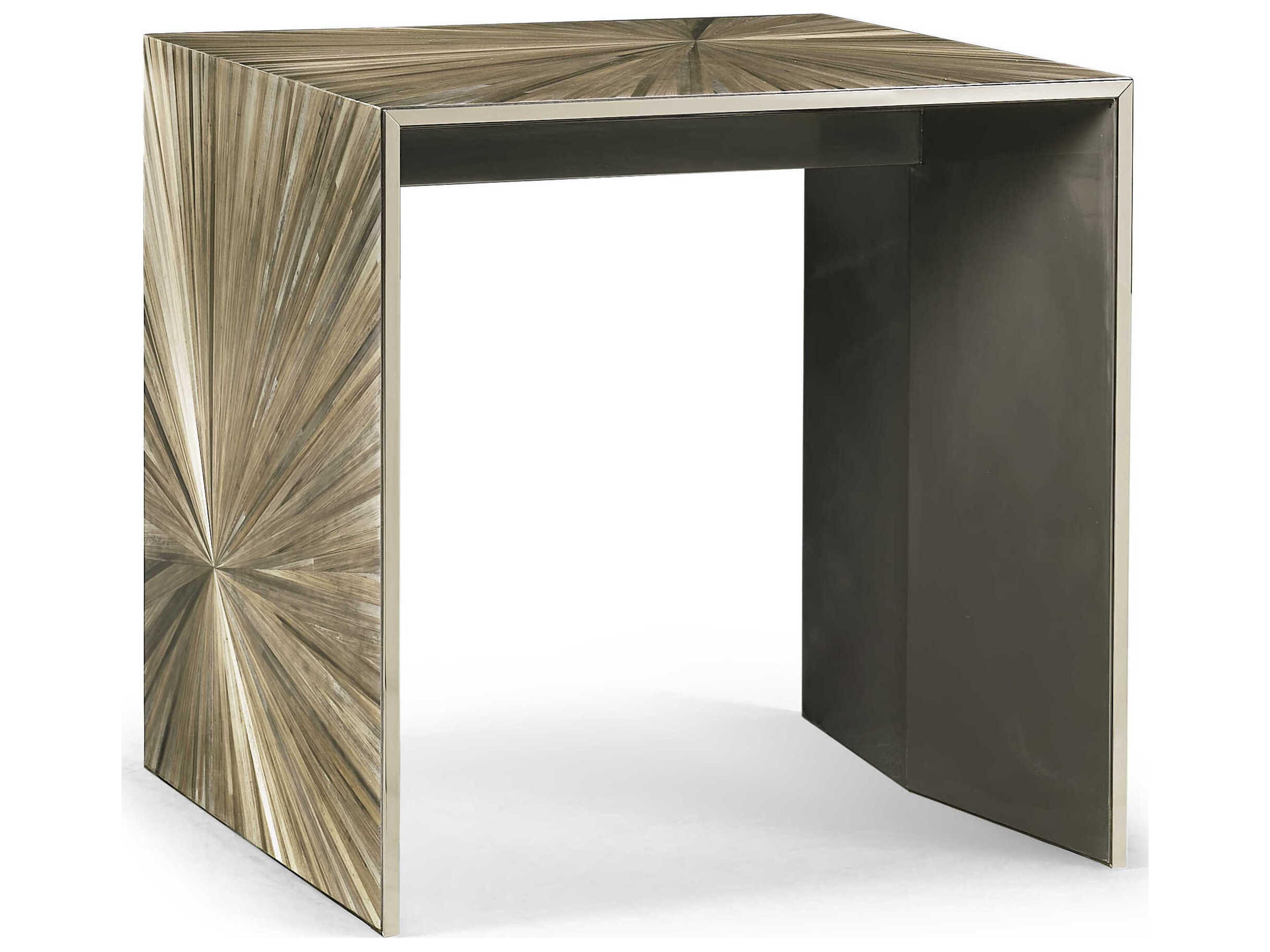 Jc Modern Square Rattan Natural Straw JC End Table