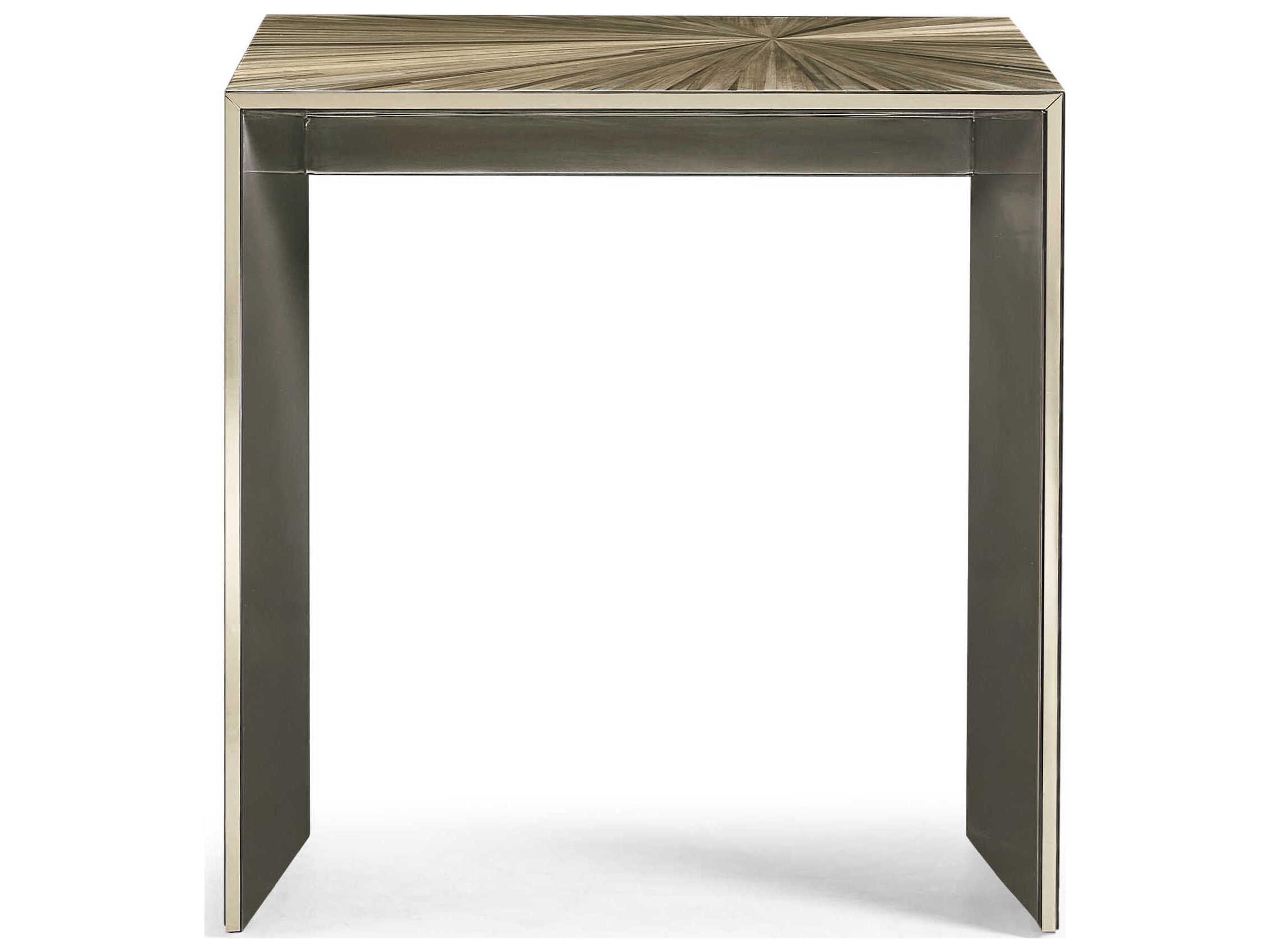 Jonathan Charles Jc Modern Square Rattan Natural Straw JC End Table