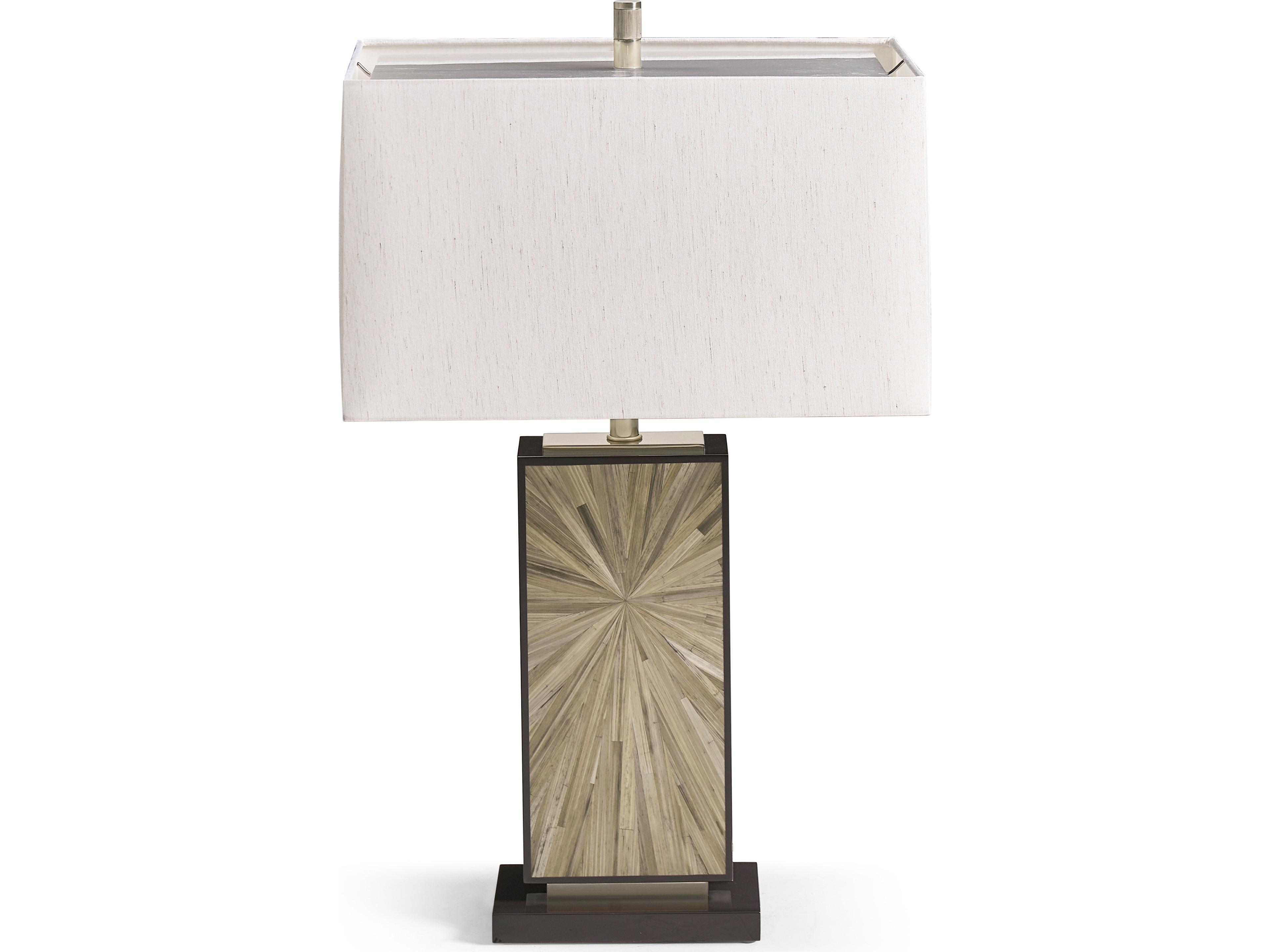 Jonathan Charles Jc Modern Natural Straw Gold Buffet Lamp