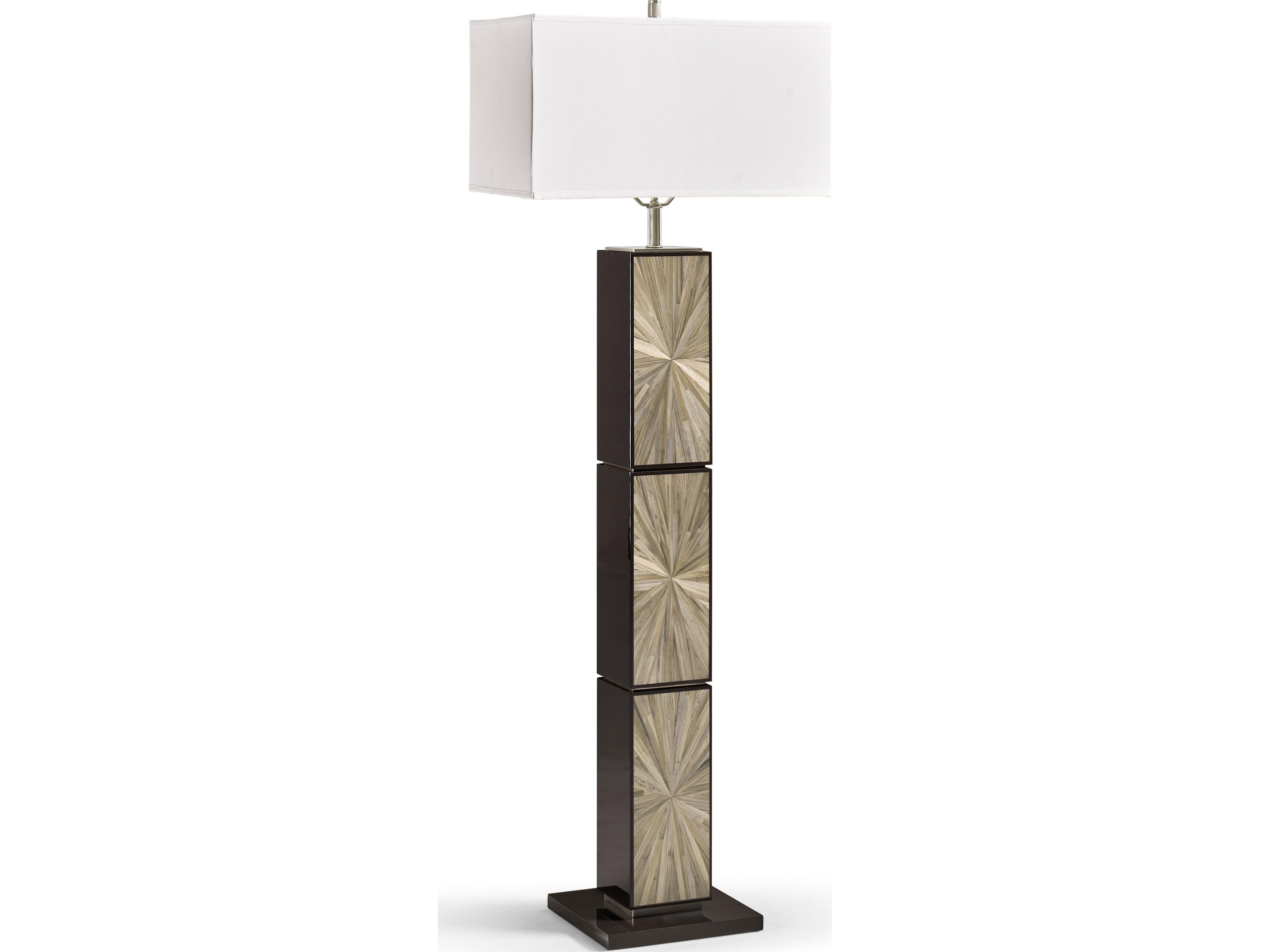 Jc Modern Natural Straw Gold Floor Lamp