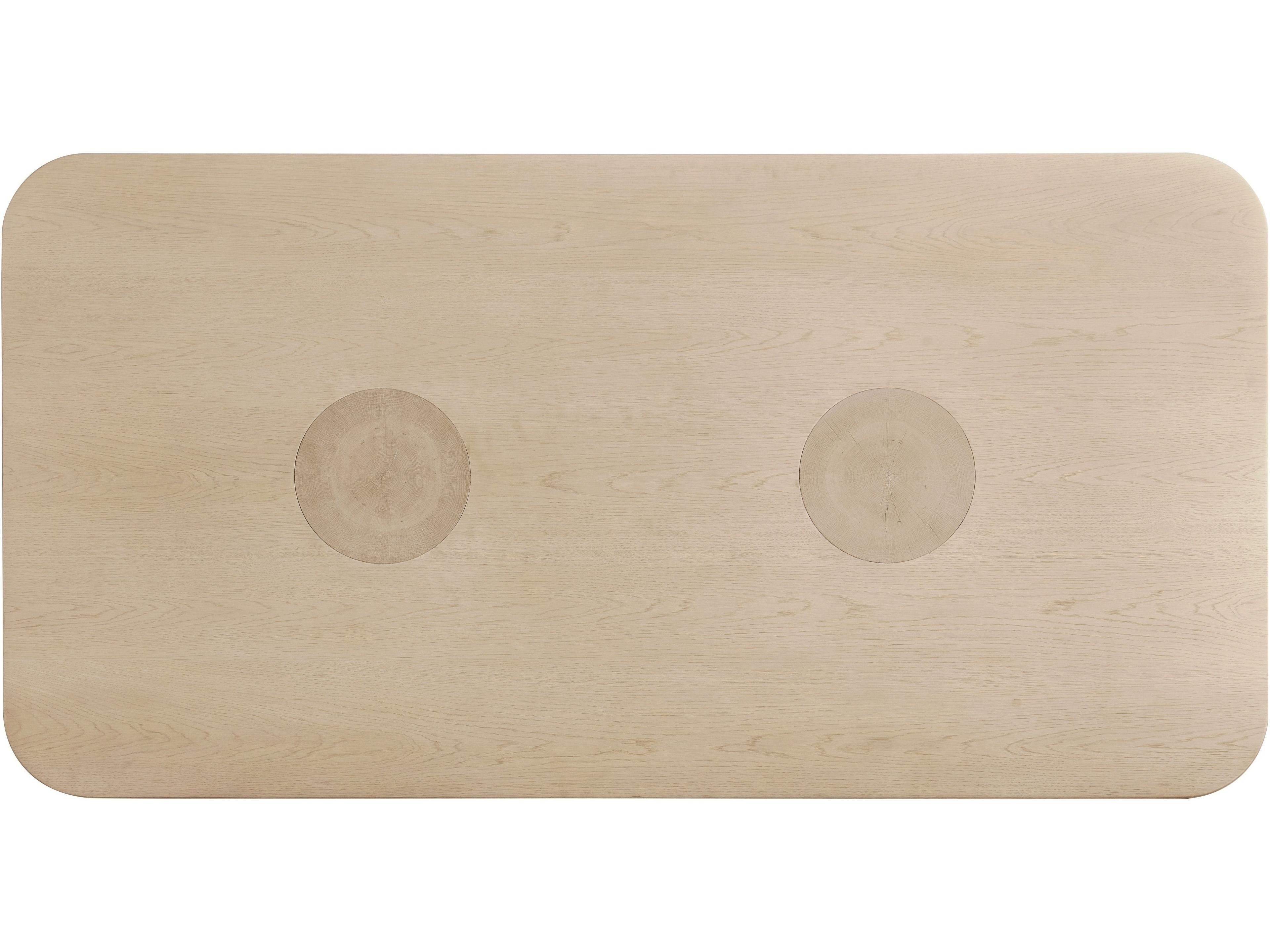 Jonathan Charles Water Rectangular Wood White Washed Oak Dining Table