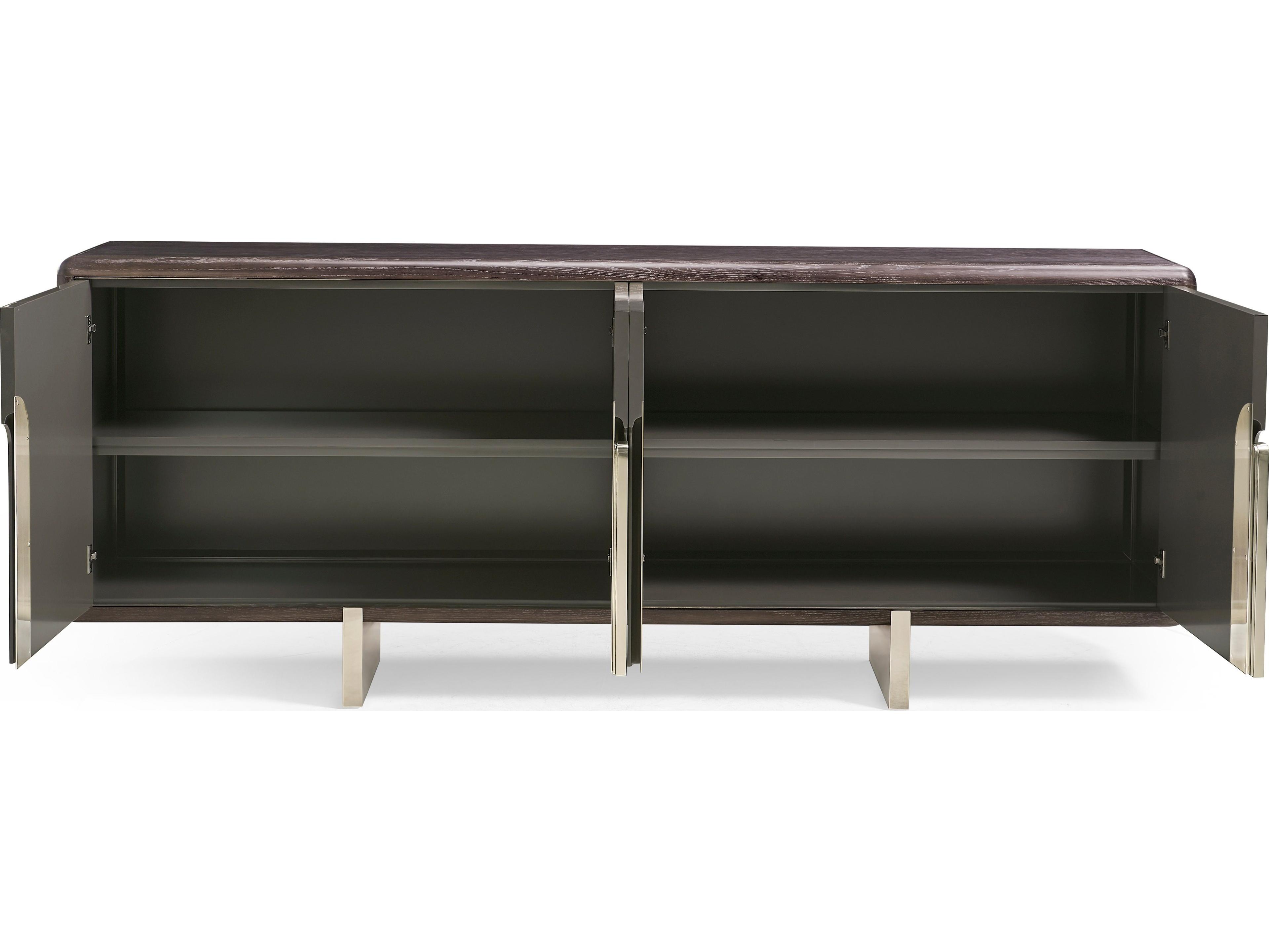 Jonathan Charles Jc Modern Terra 90" Oak Wood Natural Straw Sideboard