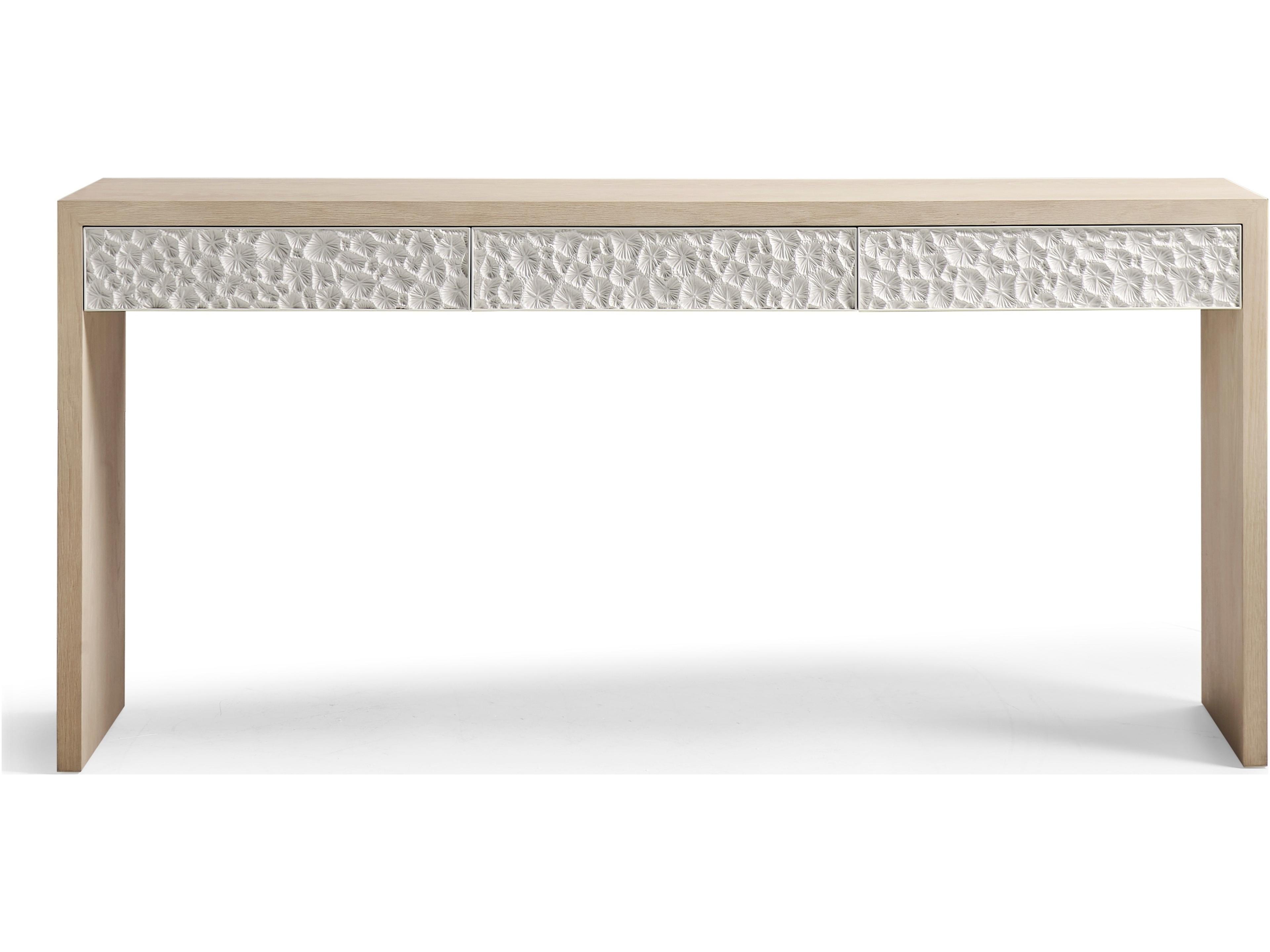 Jonathan Charles Water Rectangular Wood White Washed Oak Console Table