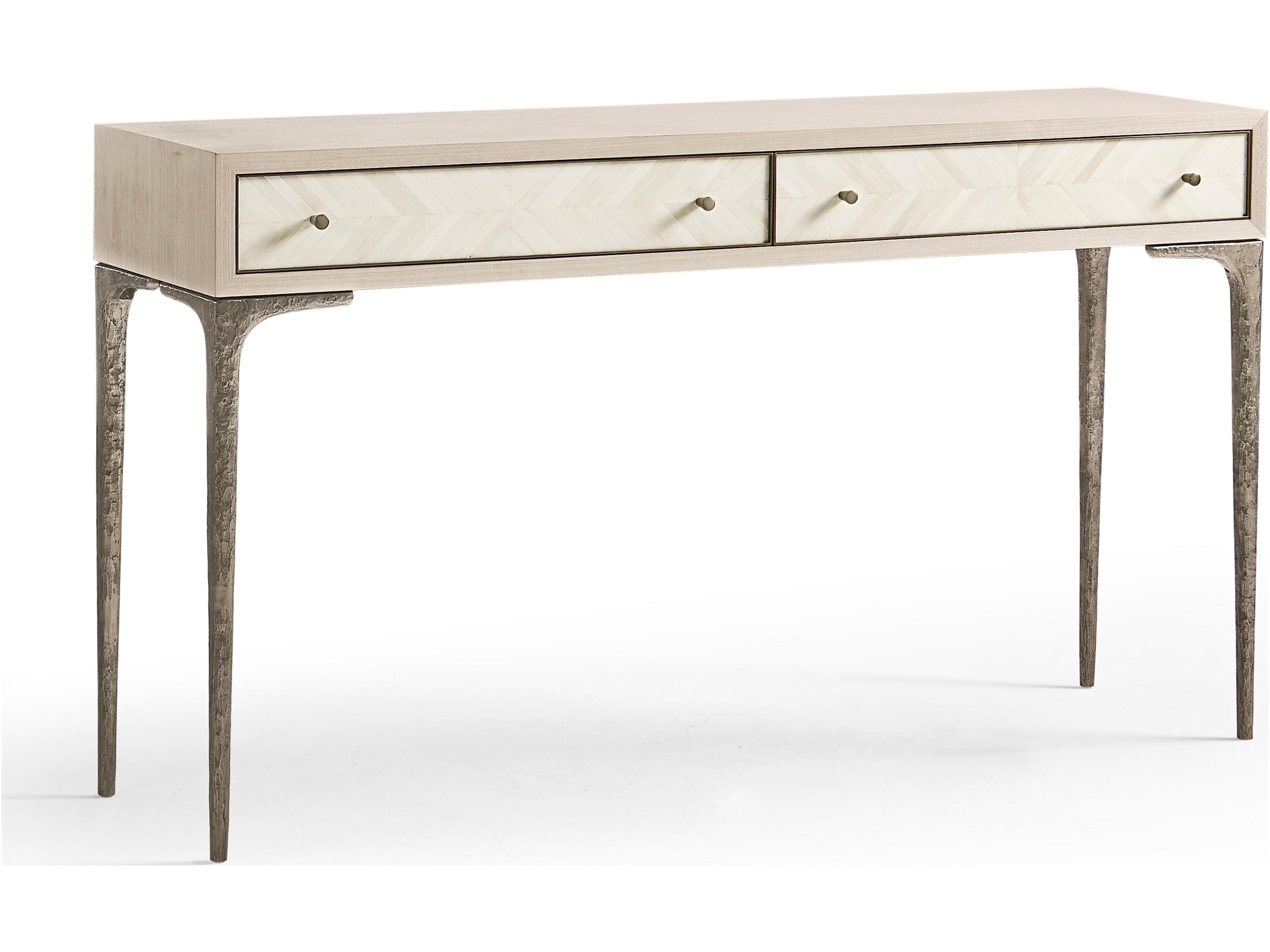 Water Rectangular Wood Natural Dyed Koto Console Table