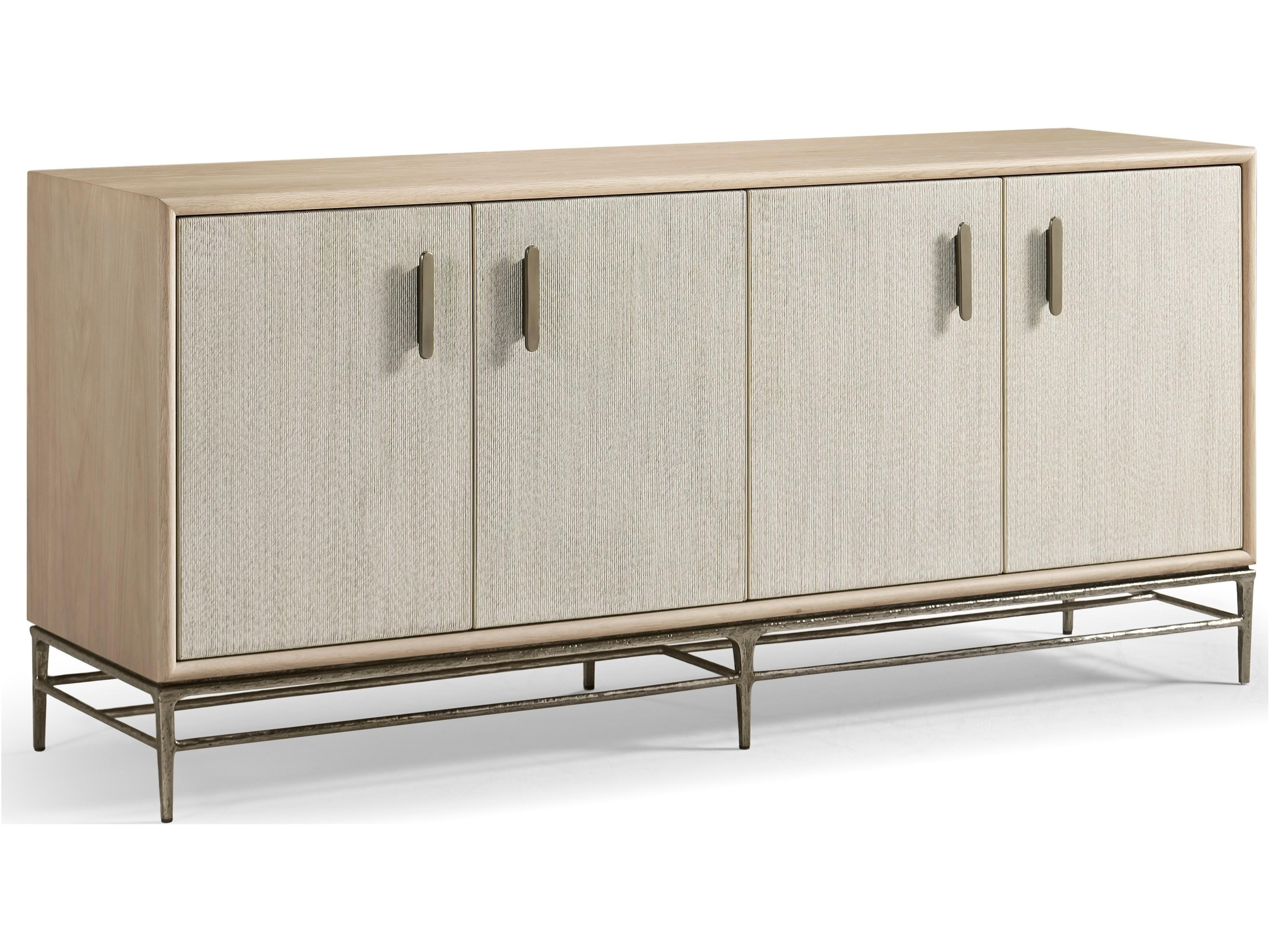 Water 72" Whitewash Cord Media Console