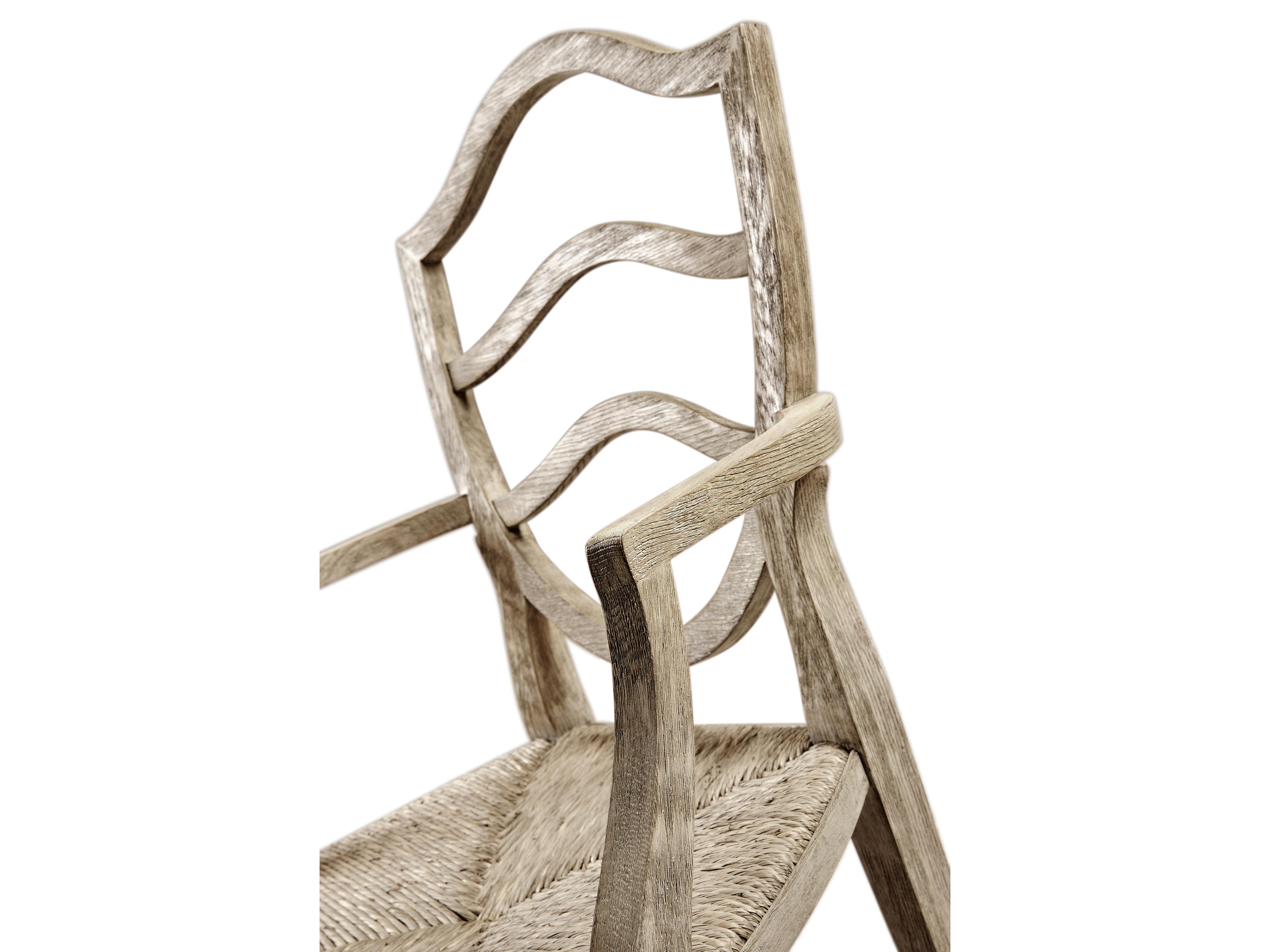 Jonathan Charles William Yeoward Oak Wood Gray Arm Dining Chair