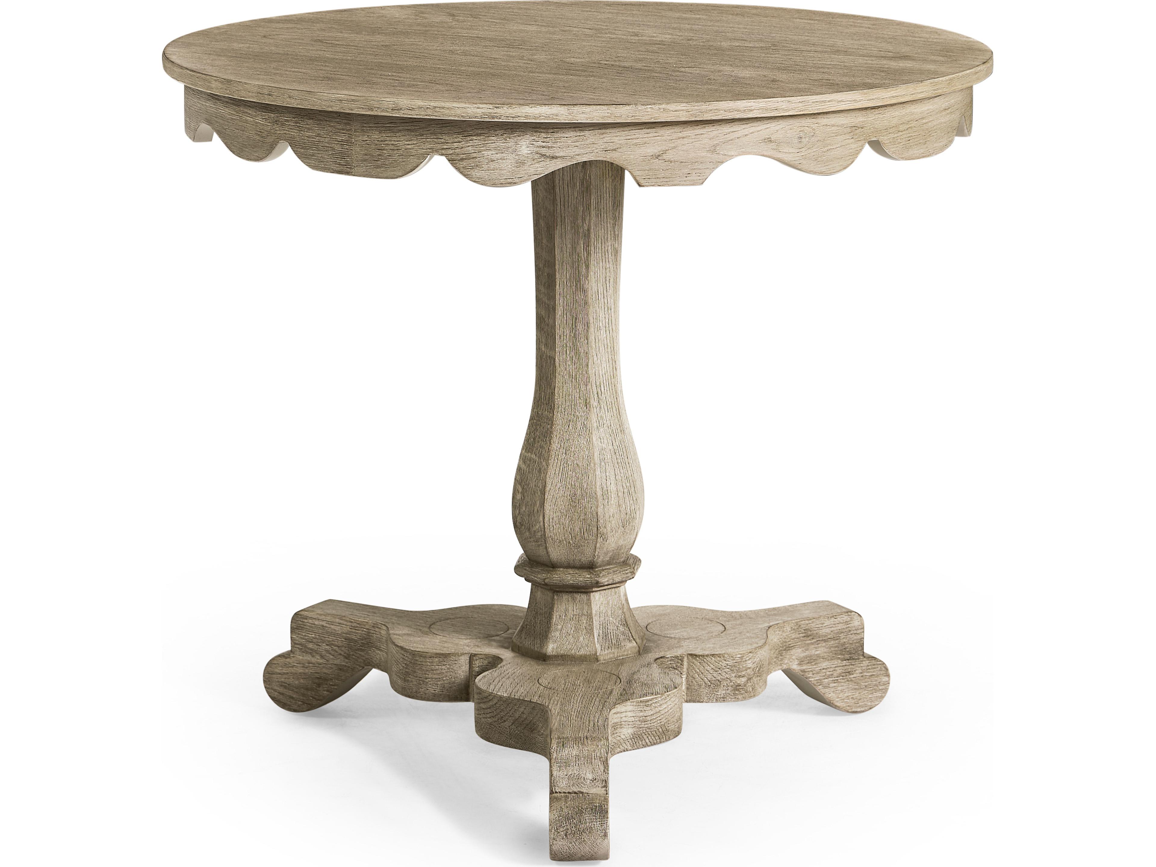 Jonathan Charles William Yeoward Round Wood Greyed Oak Dining Table