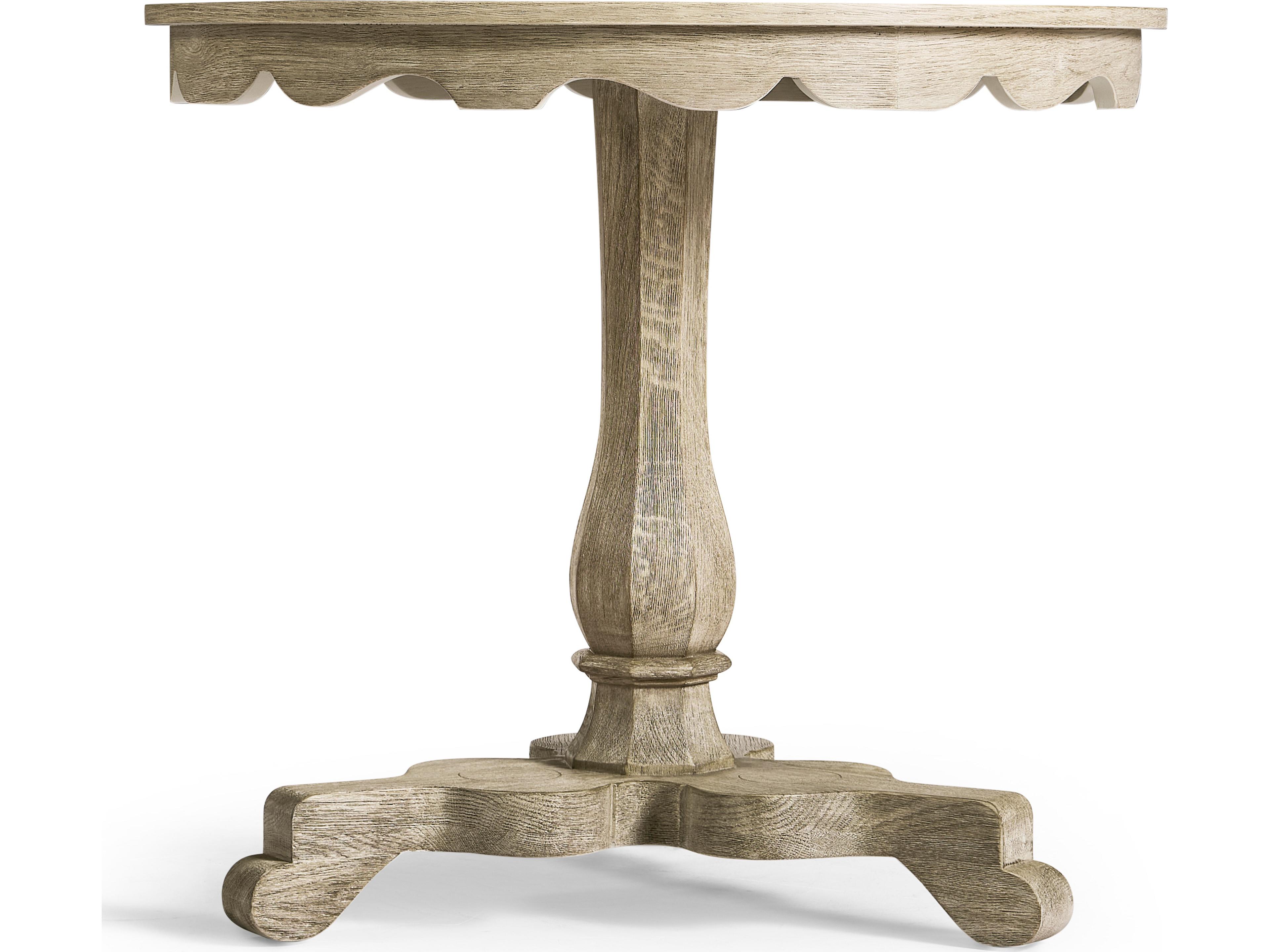 Jonathan Charles William Yeoward Round Wood Greyed Oak Dining Table