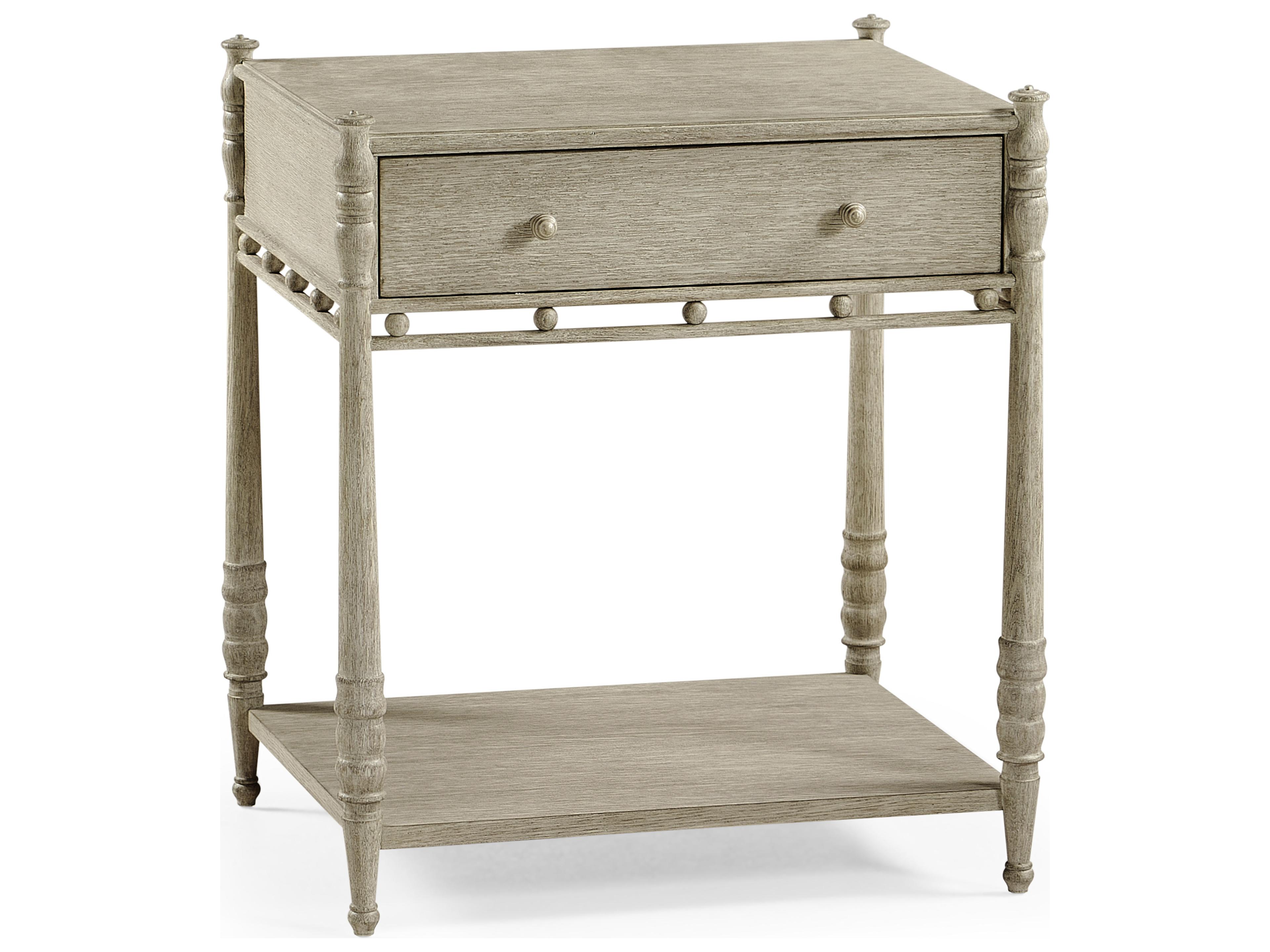 William Yeoward 1-Drawer Gray Oak Wood Nightstand