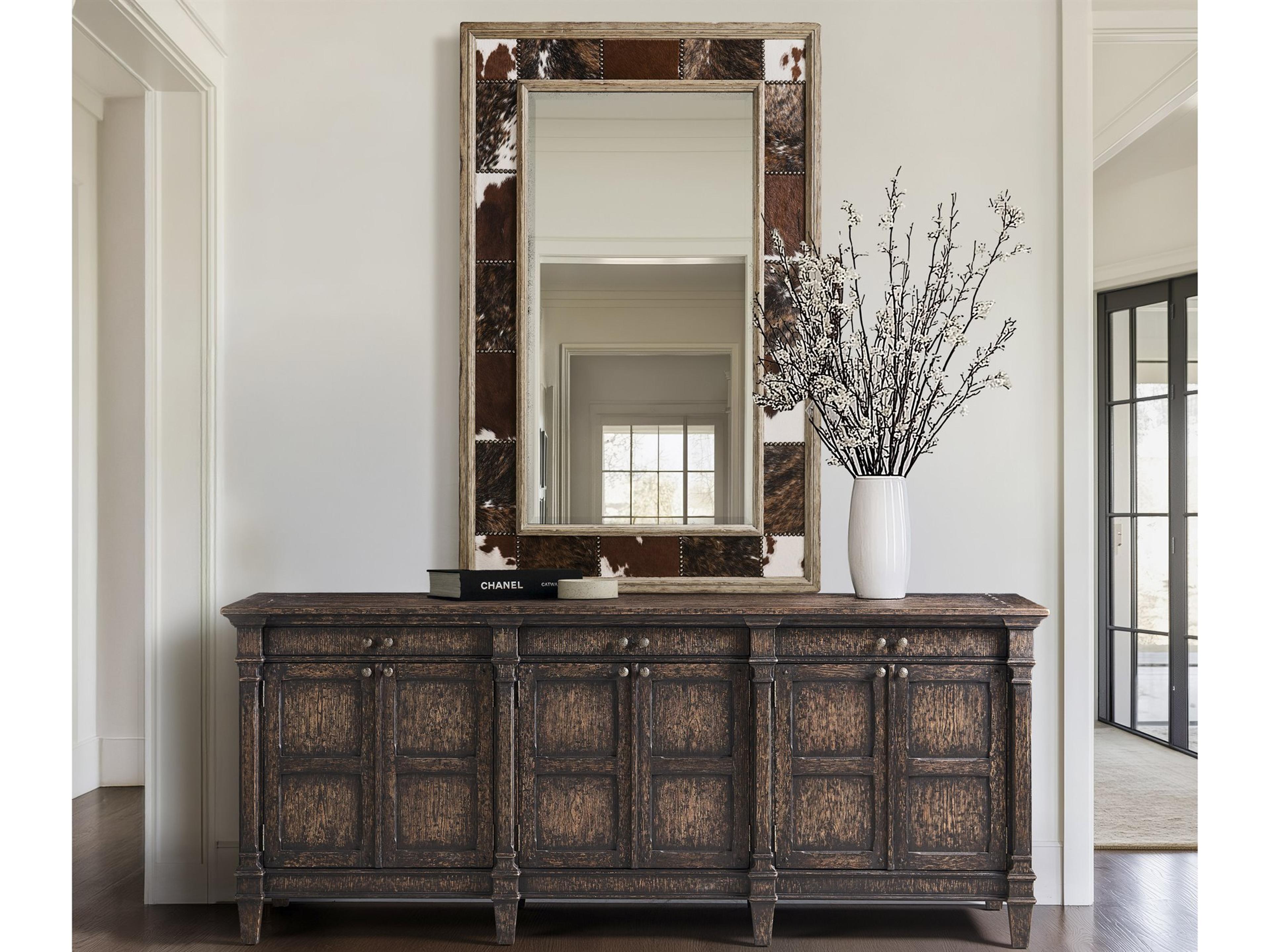 Caldera Brown Sideboard and Mirror Set