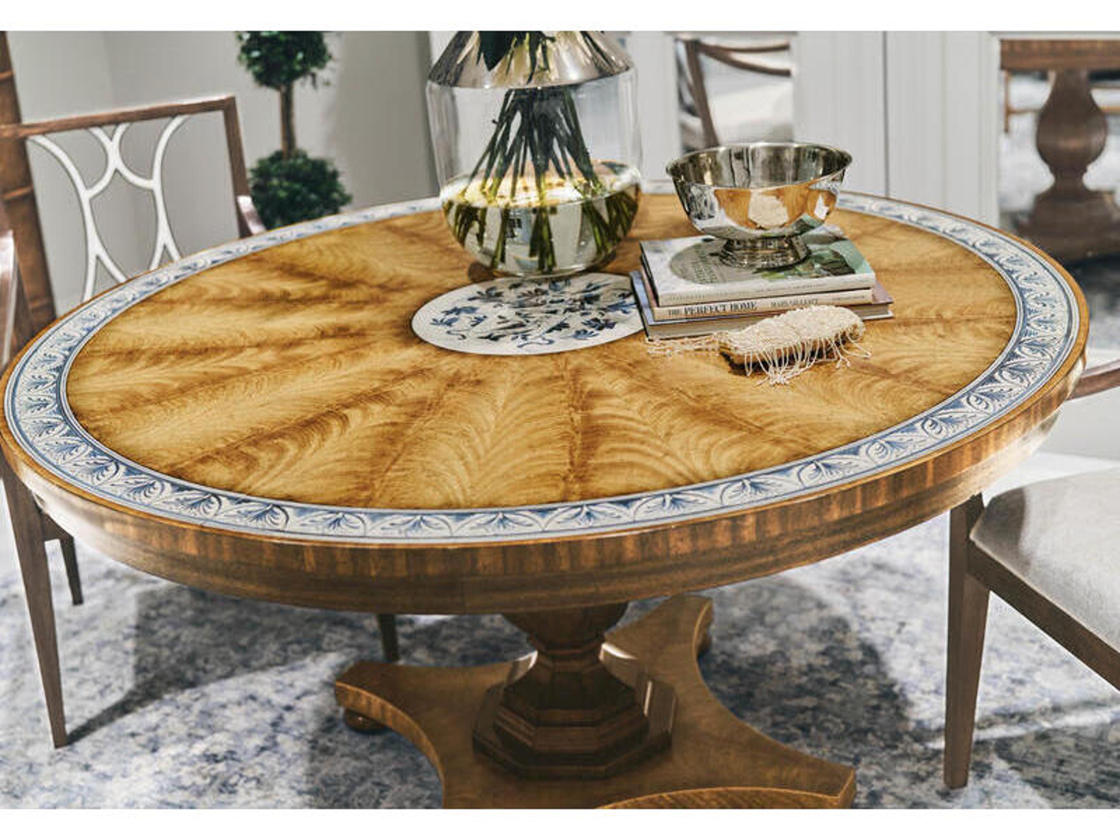 Jc Traditional Alder Wood Dining Room Set