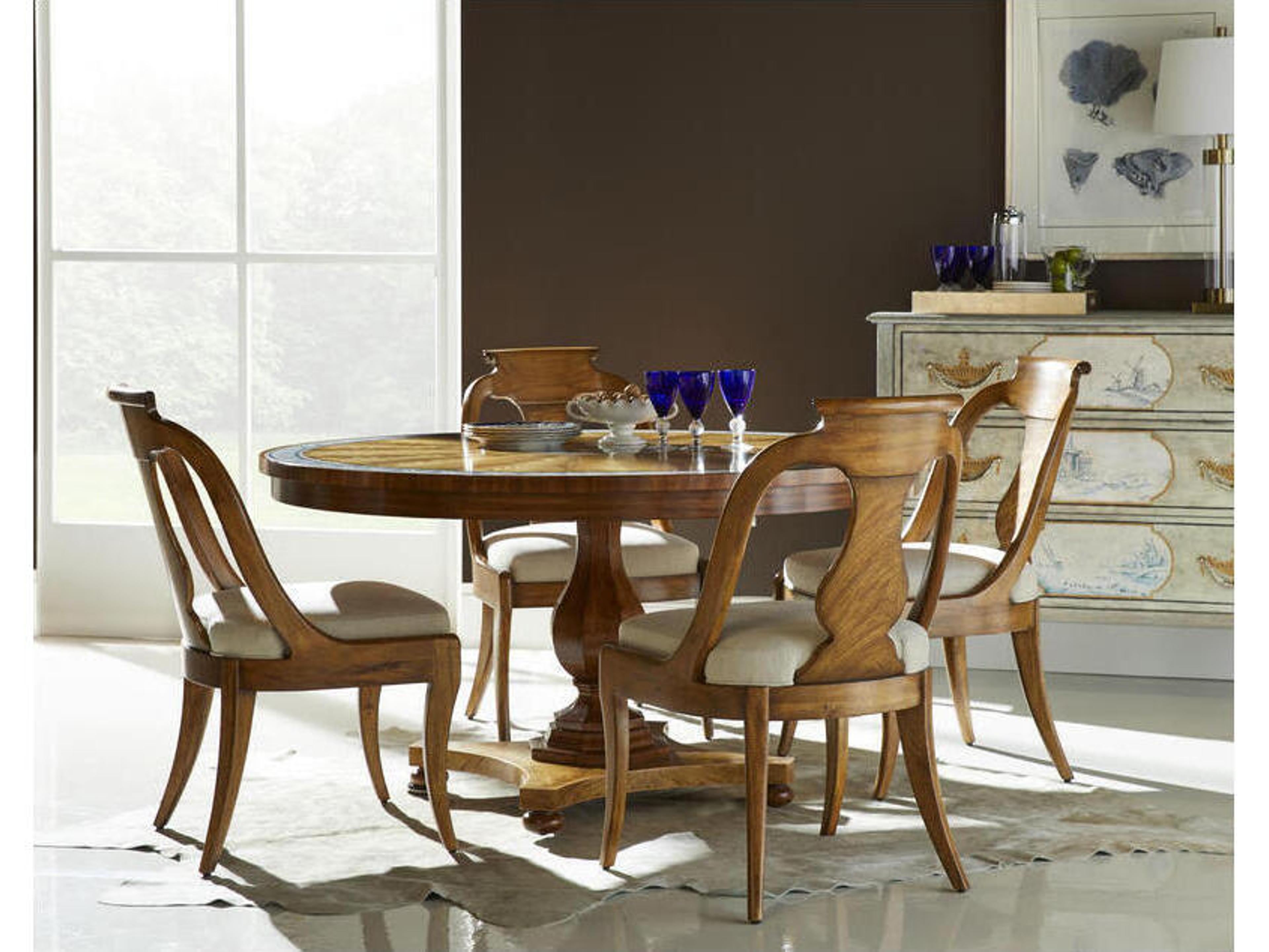 Jc Traditional Alder Wood Dining Room Set