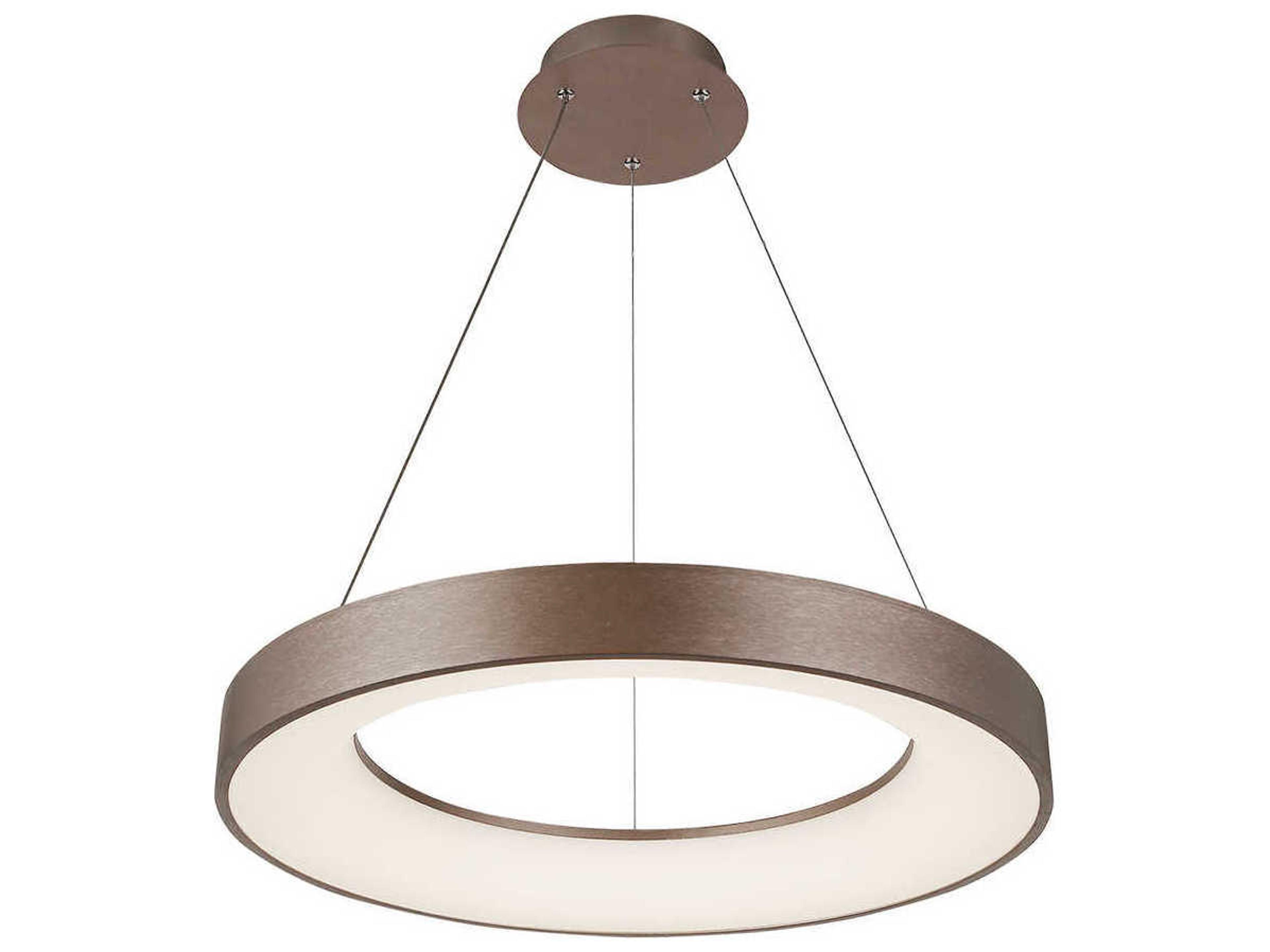 Acryluxe Light Bronze LED Round Pendant