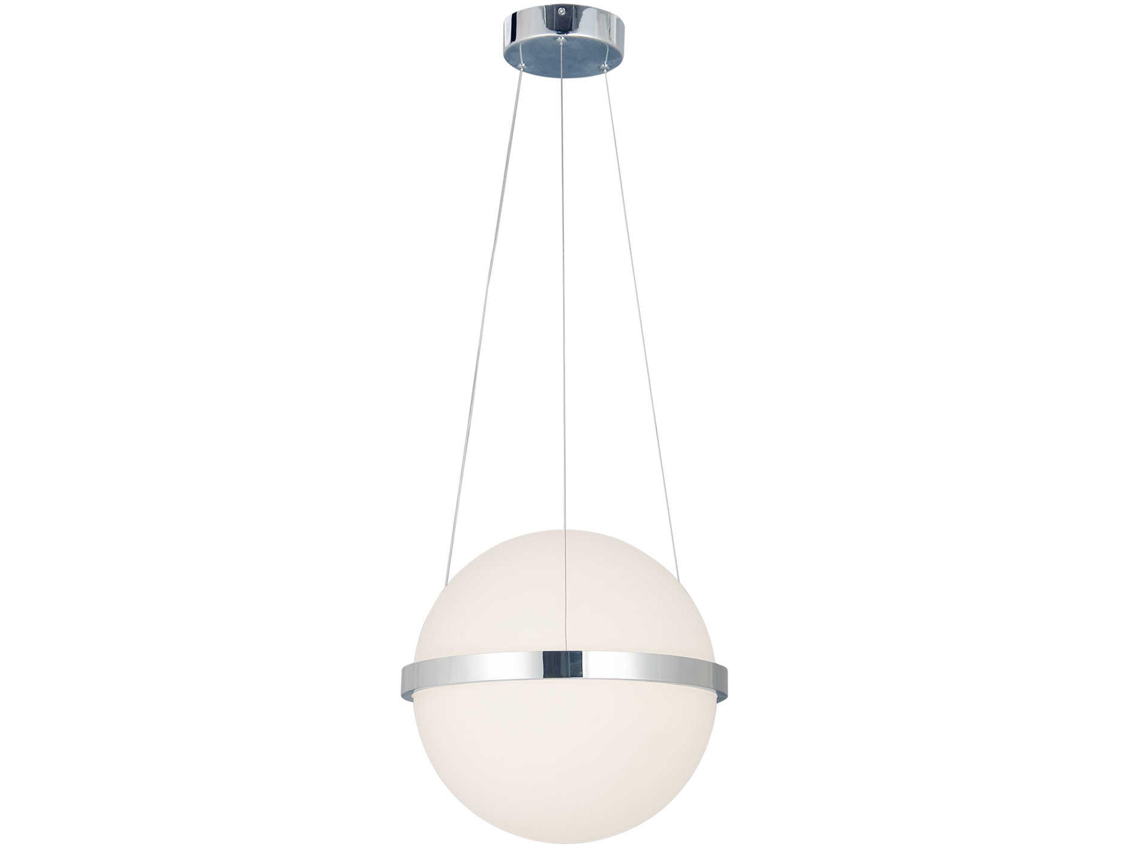 Acryluxe Chrome LED Globe Pendant