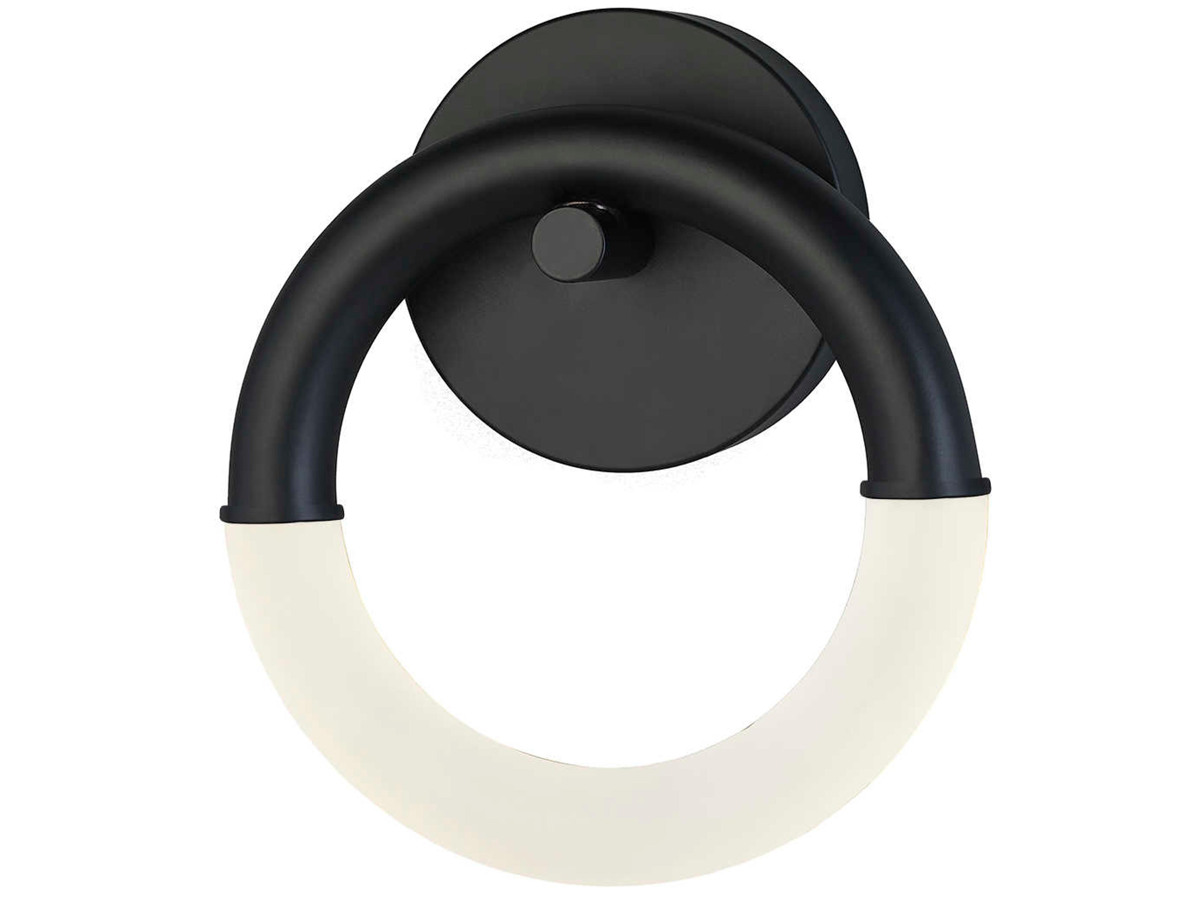 Acryluxe Matte Black LED Wall Sconce