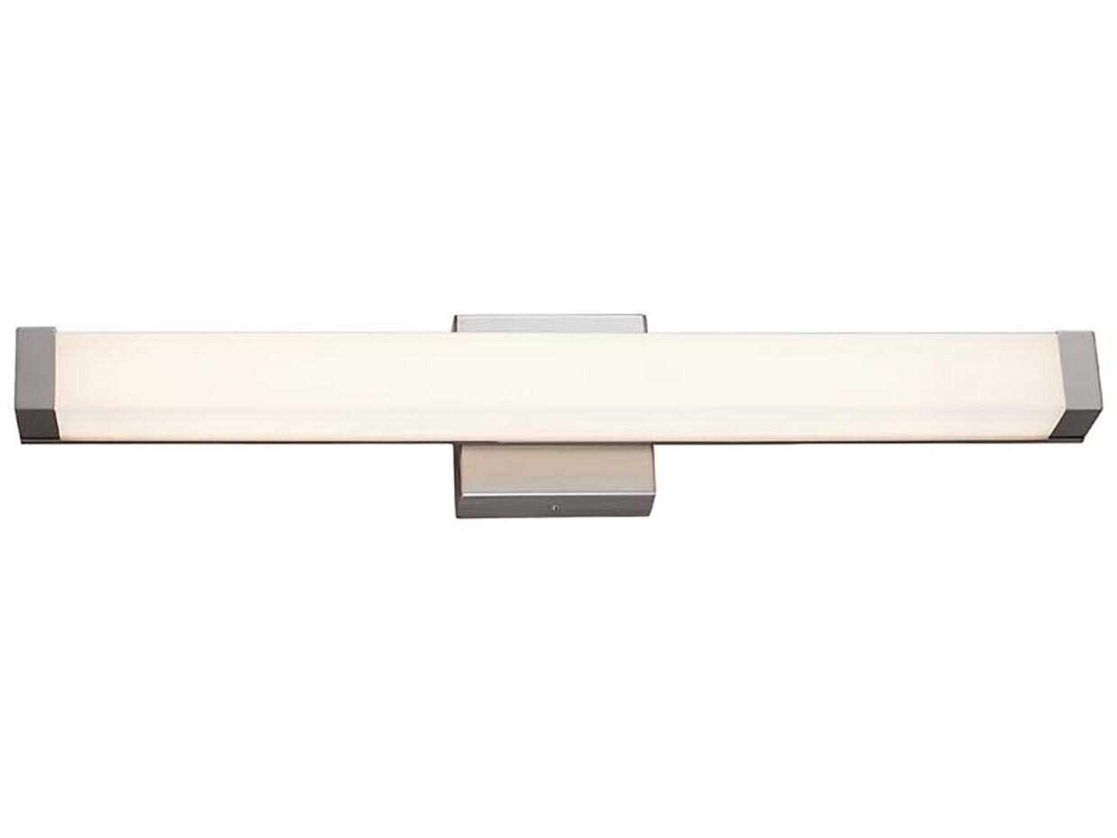 Acryluxe Brushed Nickel LED Vanity Light