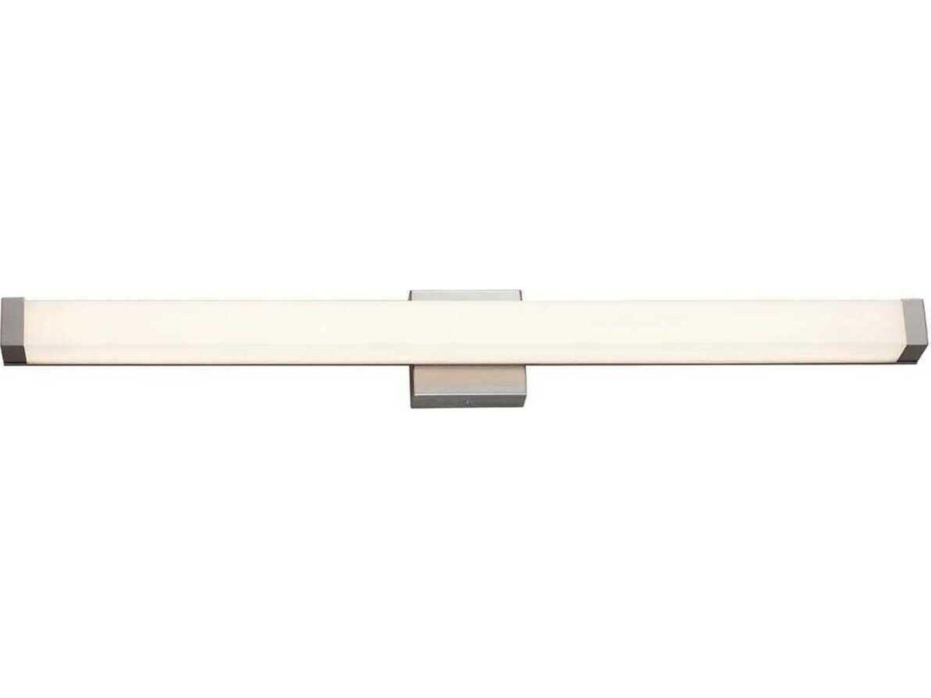 Acryluxe Brushed Nickel LED Vanity Light