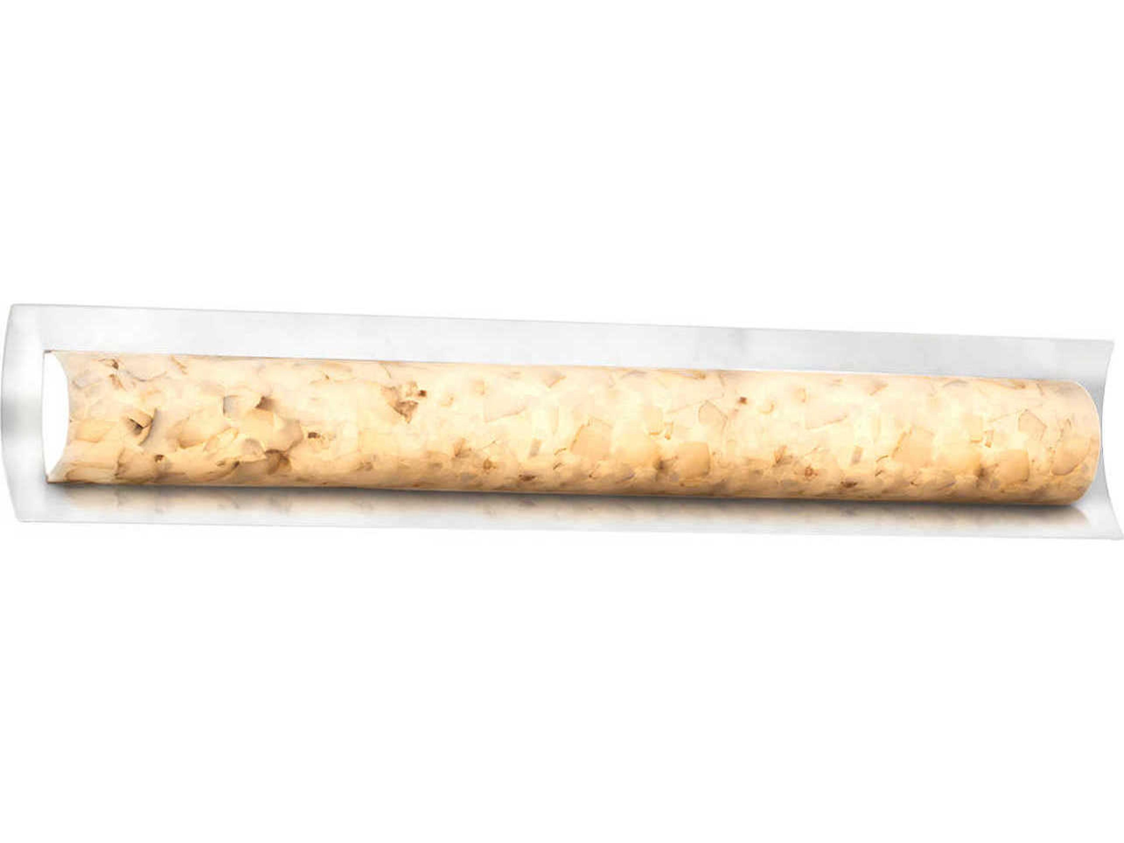 Alabaster Rocks 2-Light Chrome LED Vanity Light