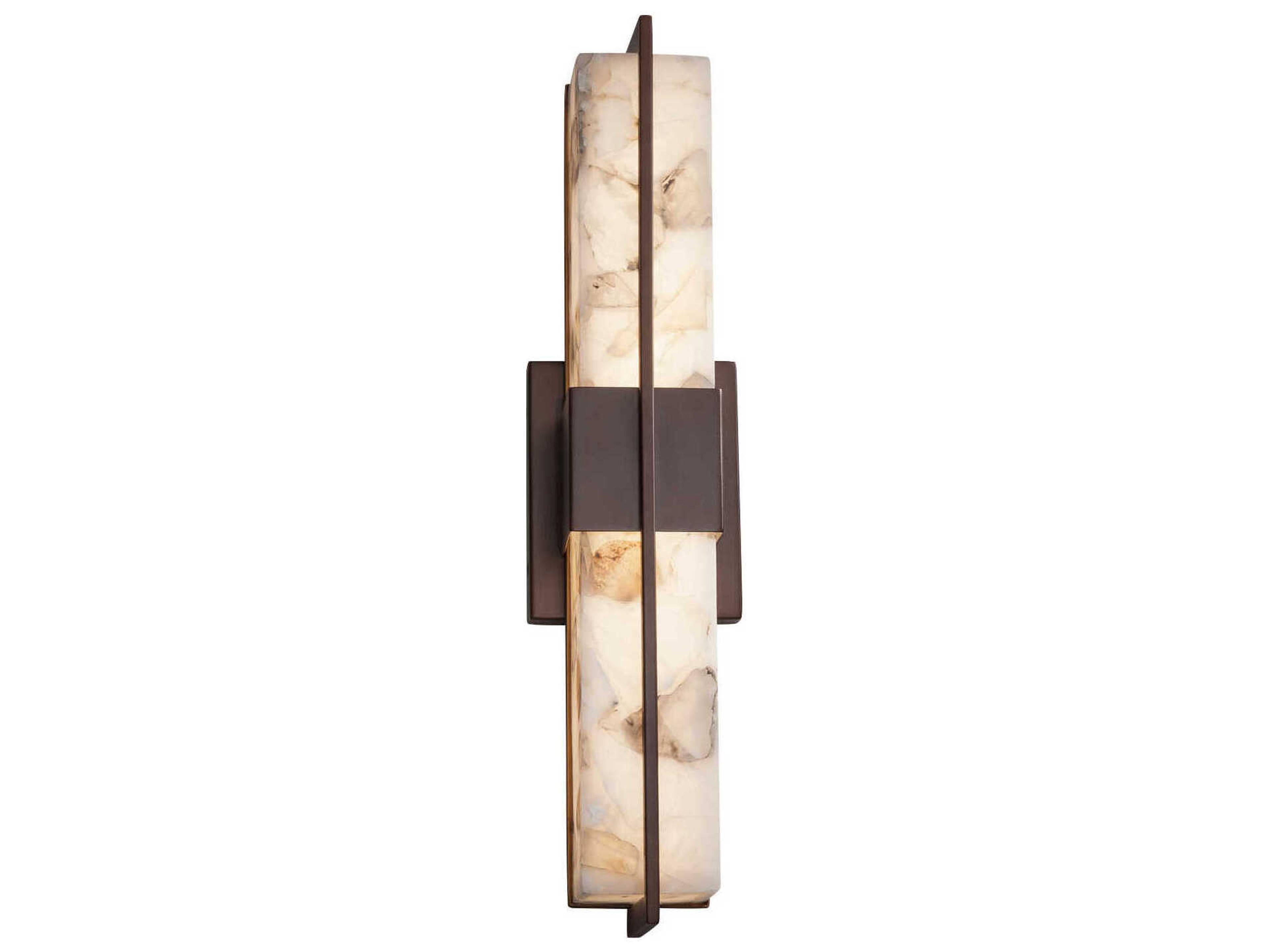 Justice Design Group Alabaster Rocks LED Wall Sconce