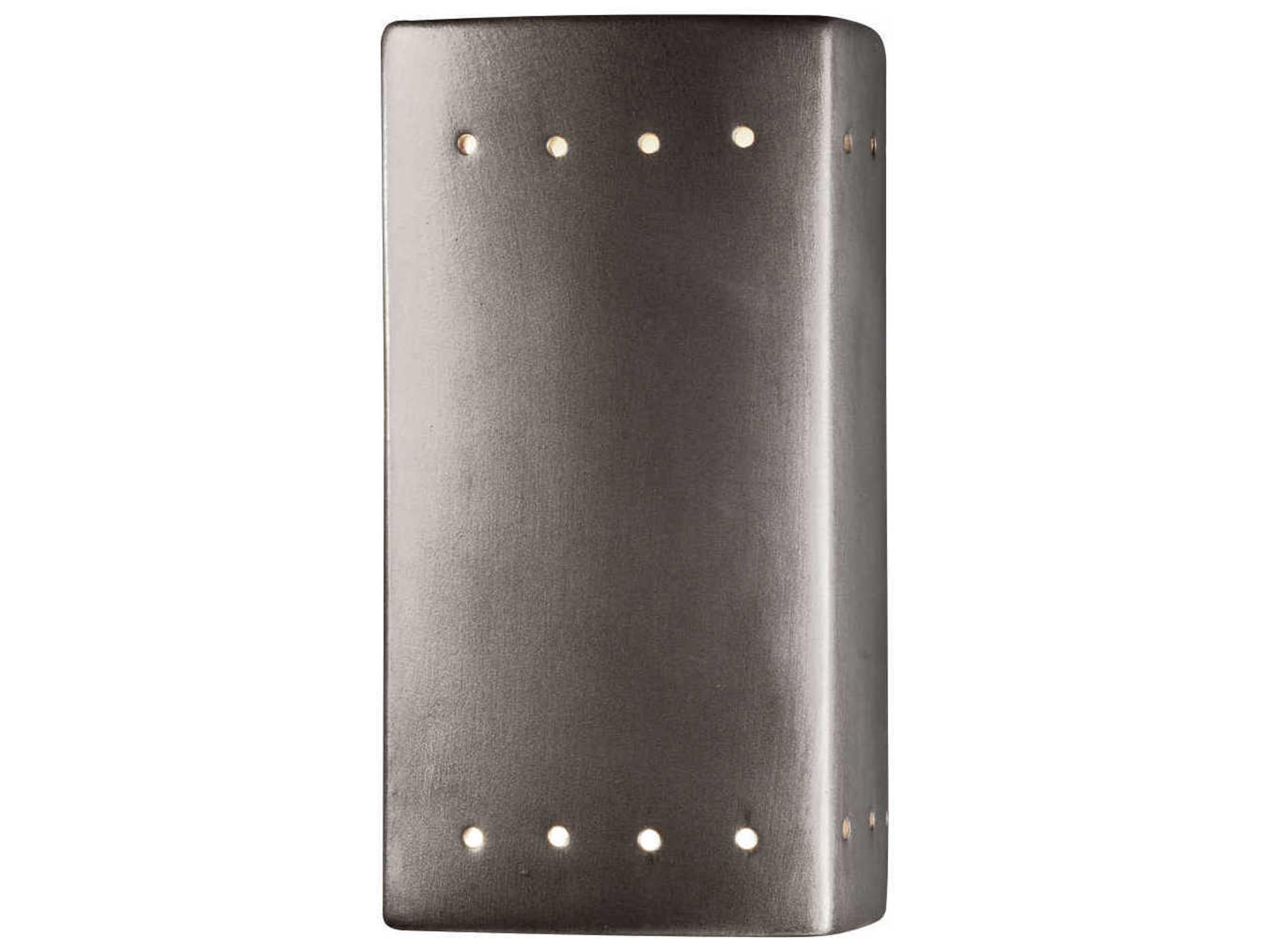 Justice Design Group Ambiance 1-Light White Wall Sconce