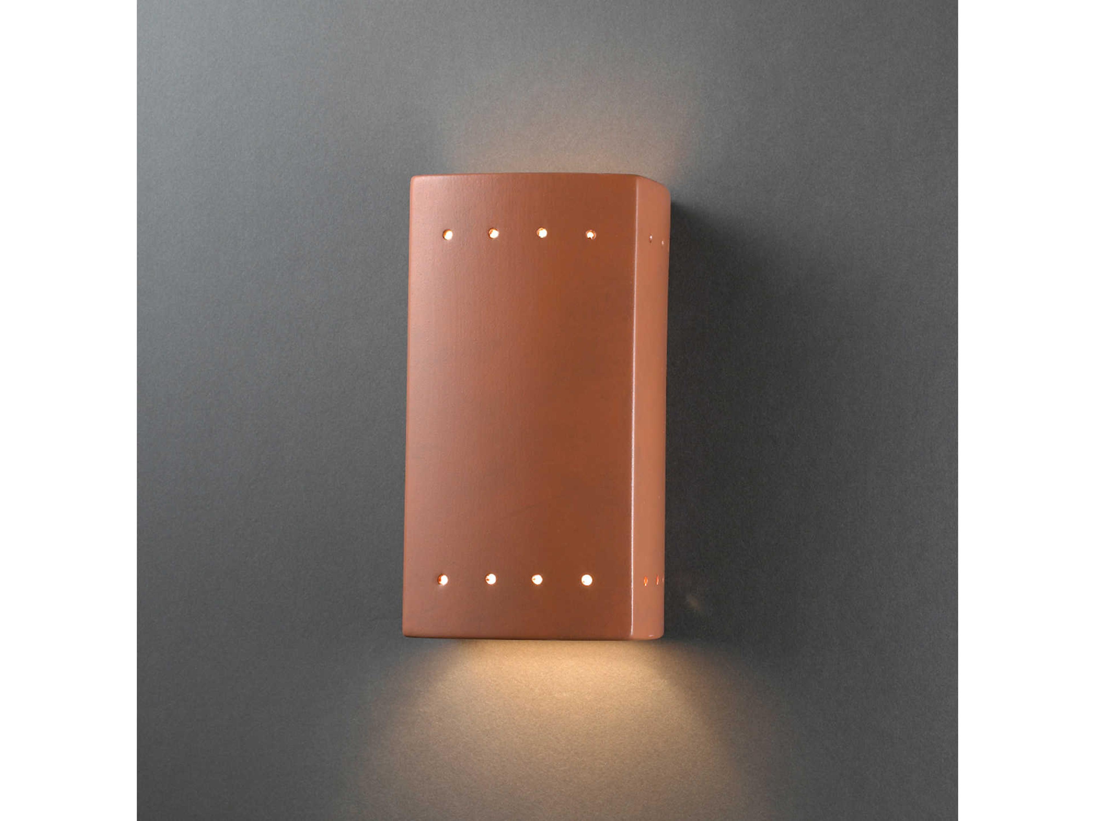 Justice Design Group Ambiance 1-Light Brown Wall Sconce
