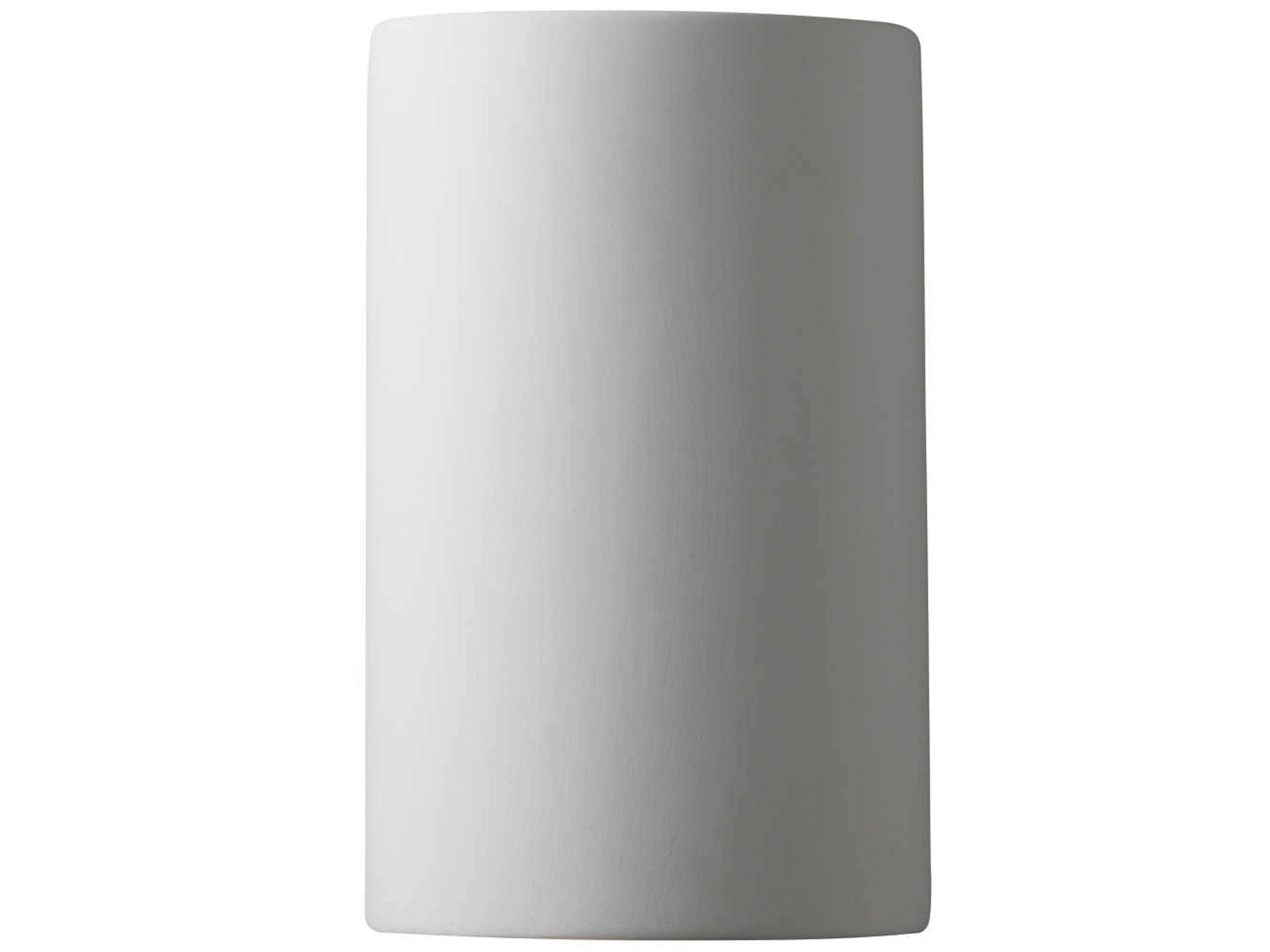Justice Design Group Ambiance 1-Light White Wall Sconce
