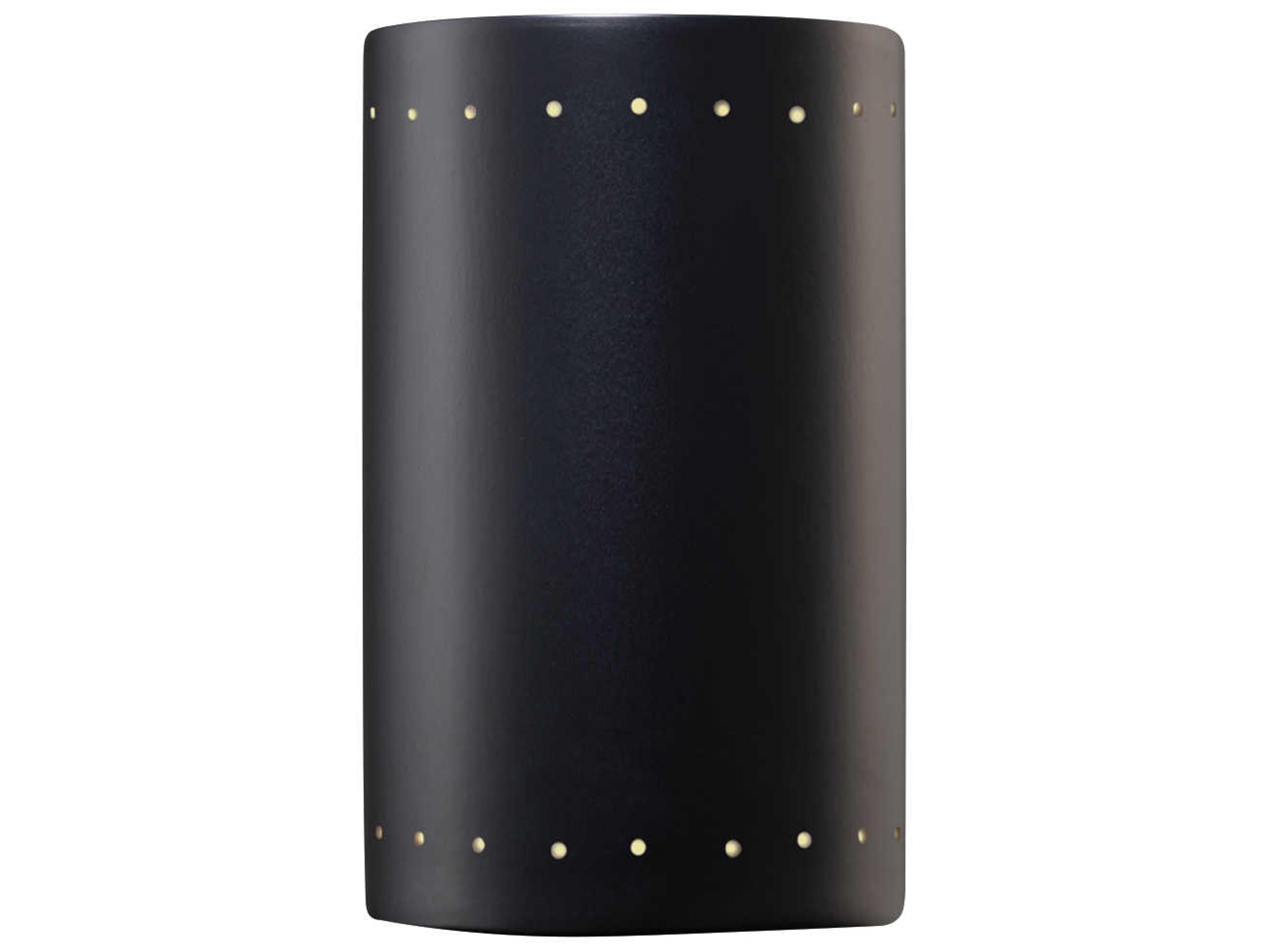 Justice Design Group Ambiance 1-Light White Wall Sconce