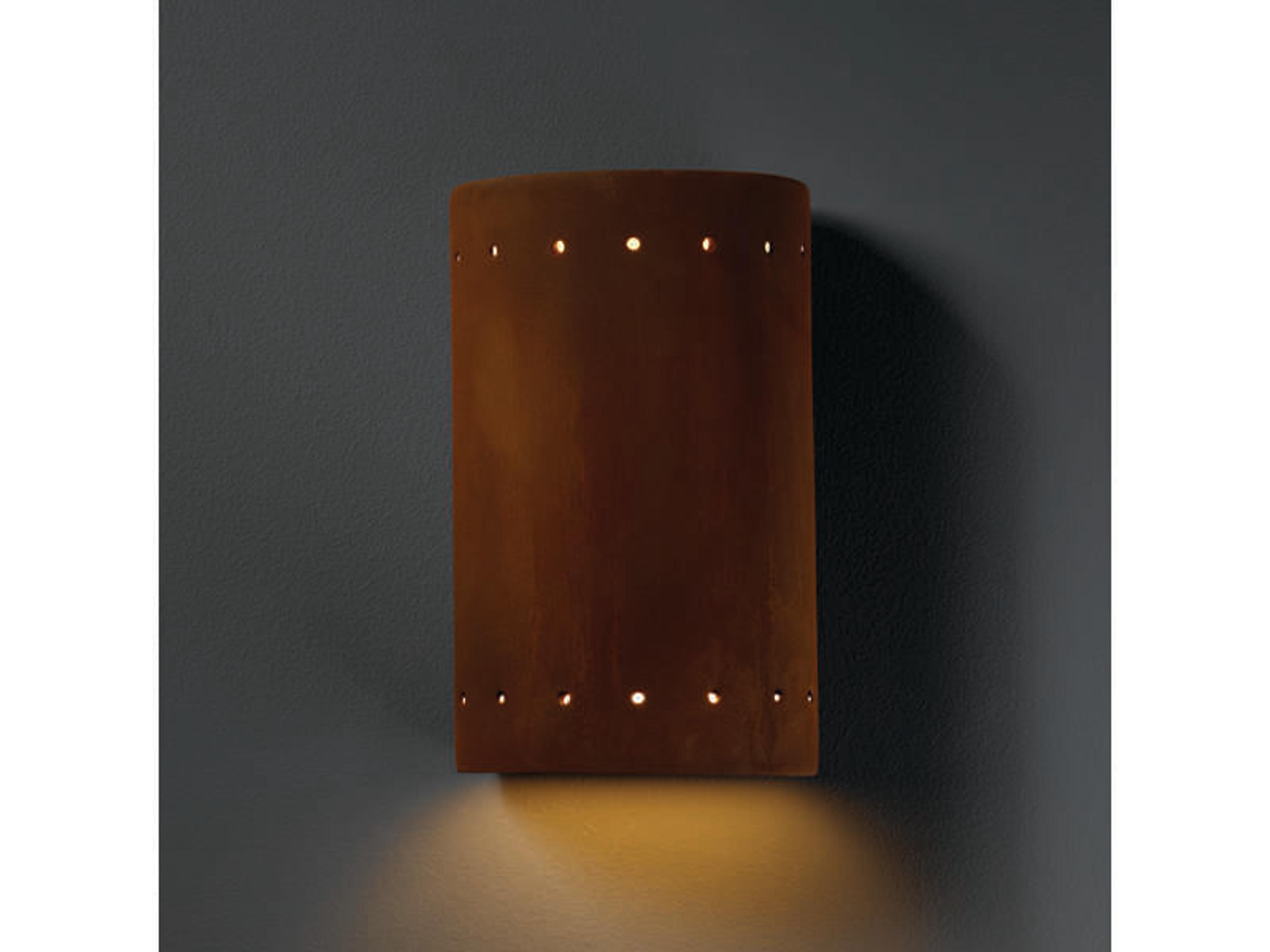 Justice Design Group Ambiance 1-Light White Wall Sconce