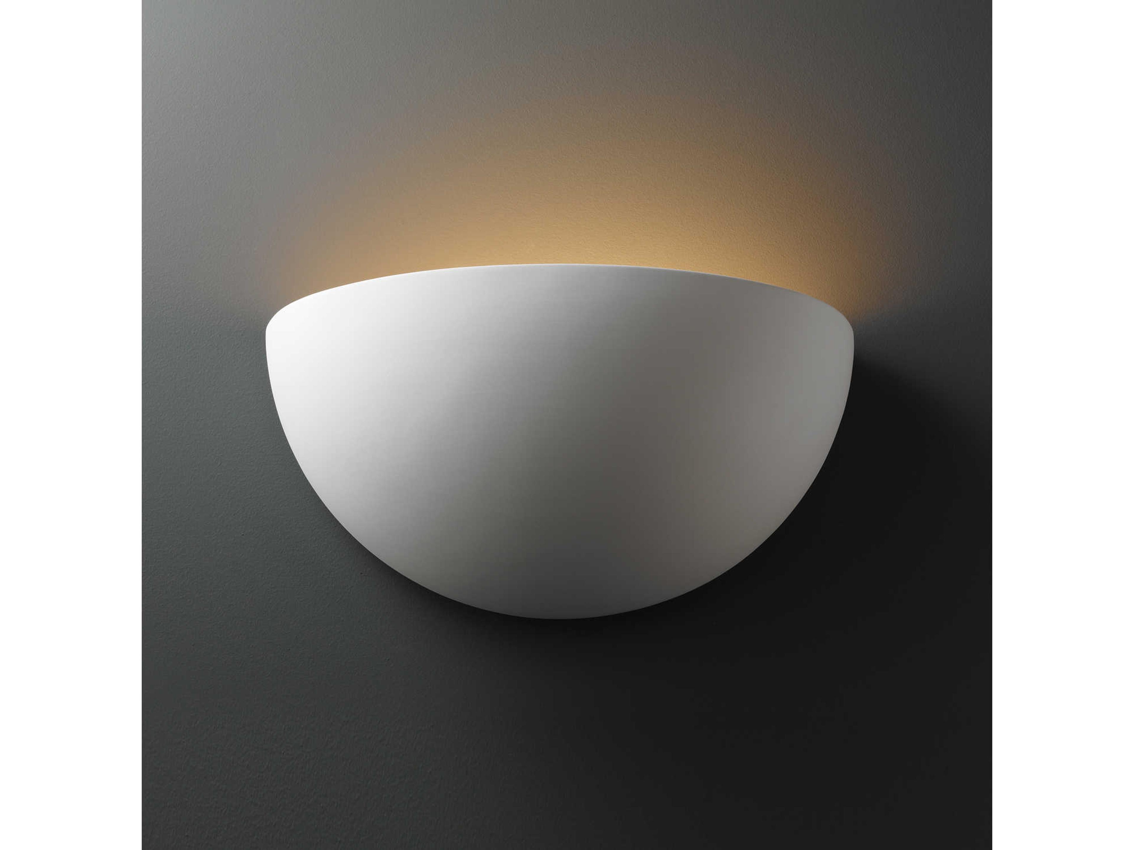 Justice Design Group Ambiance 2-Light White Wall Sconce
