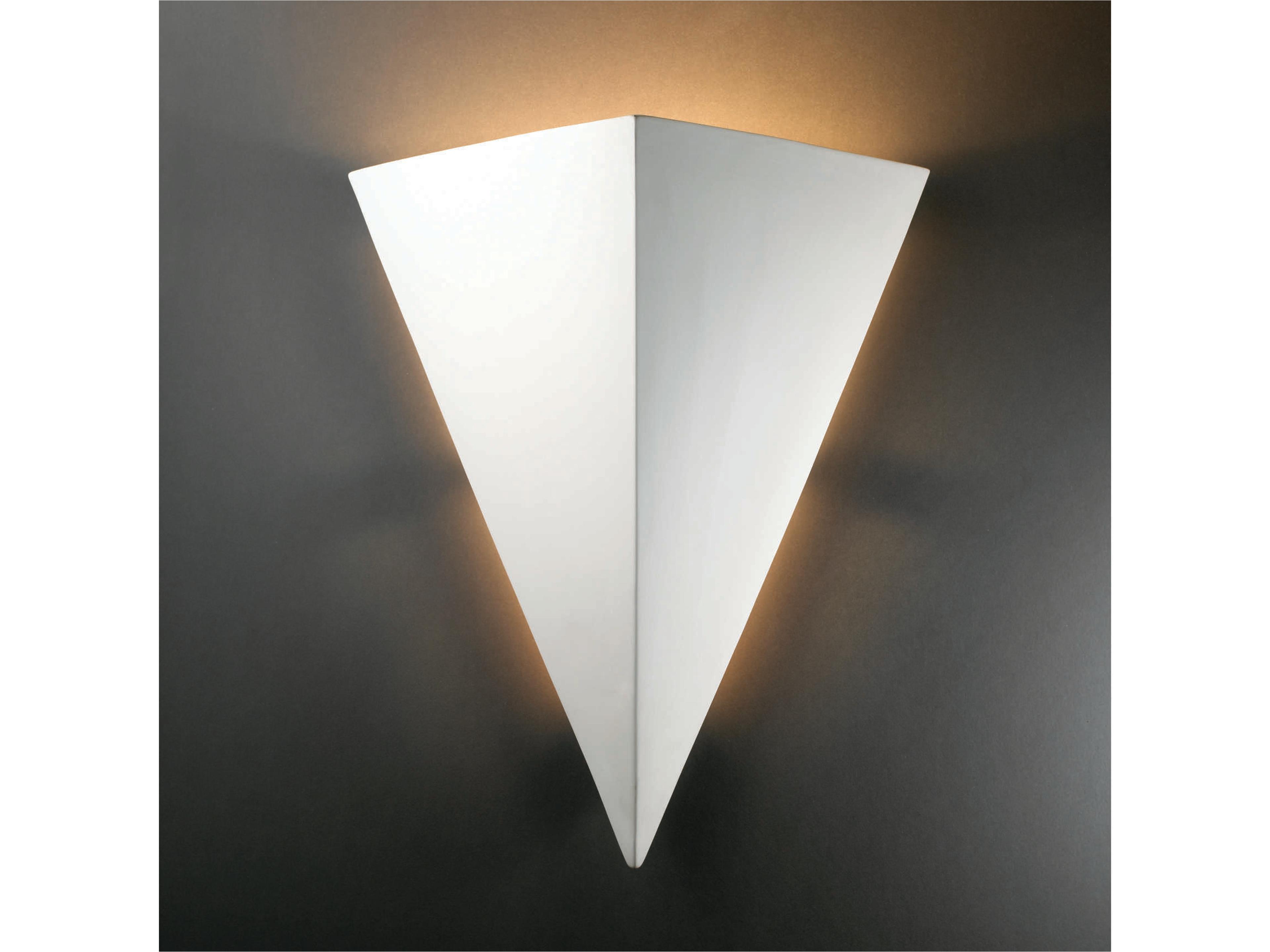 Justice Design Group Ambiance 2-Light White Wall Sconce