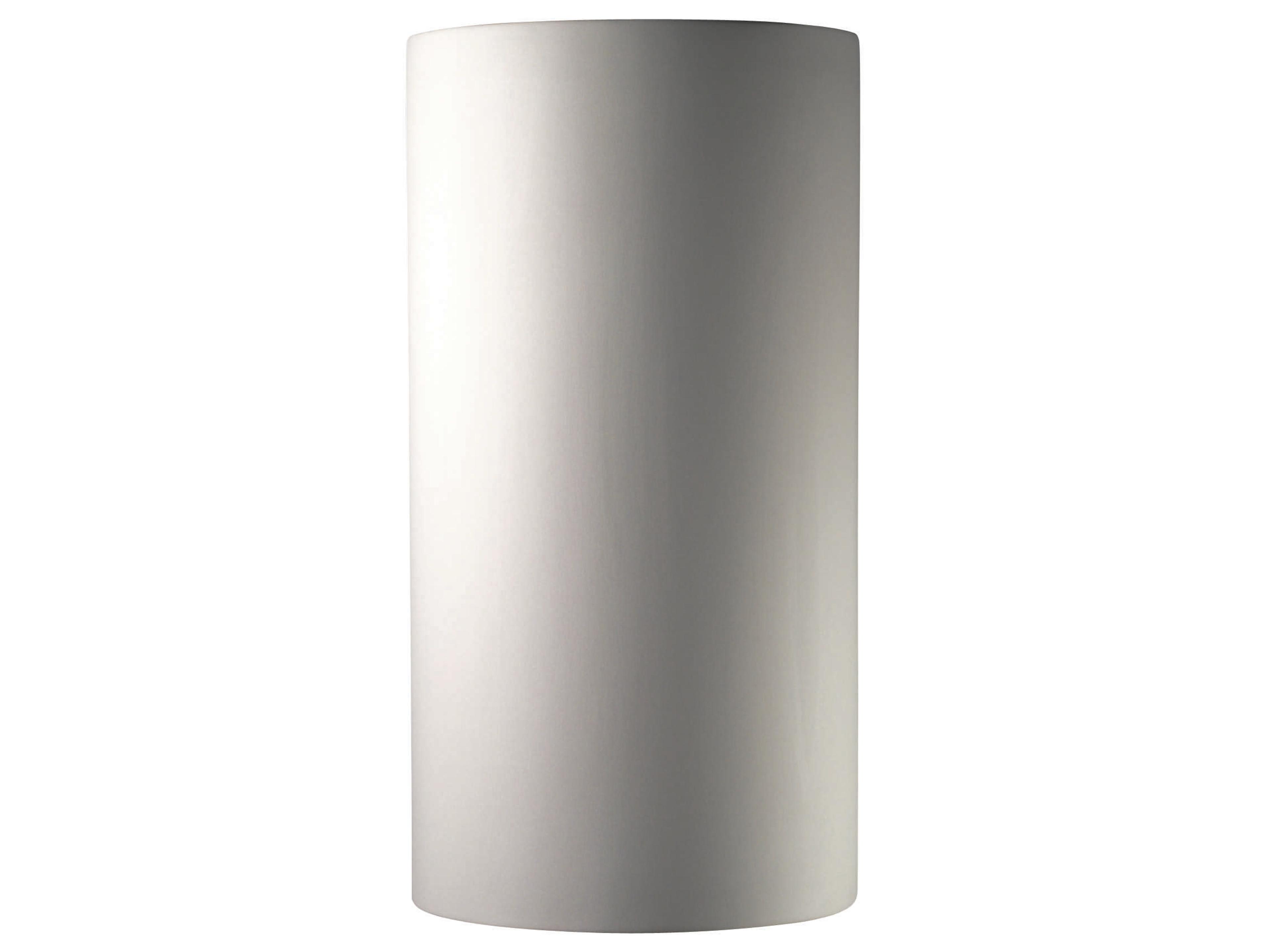 Justice Design Group Ambiance 1-Light White Wall Sconce