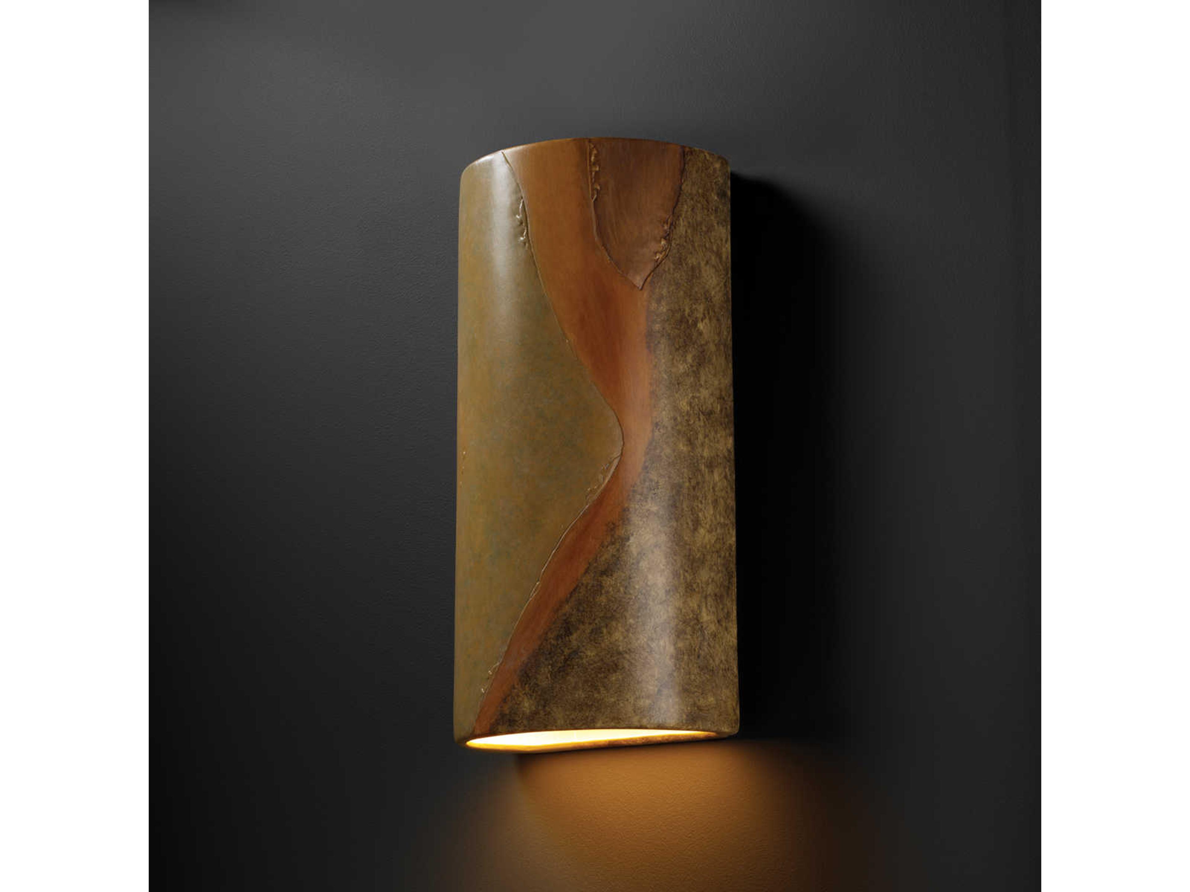 Justice Design Group Ambiance 1-Light White Wall Sconce