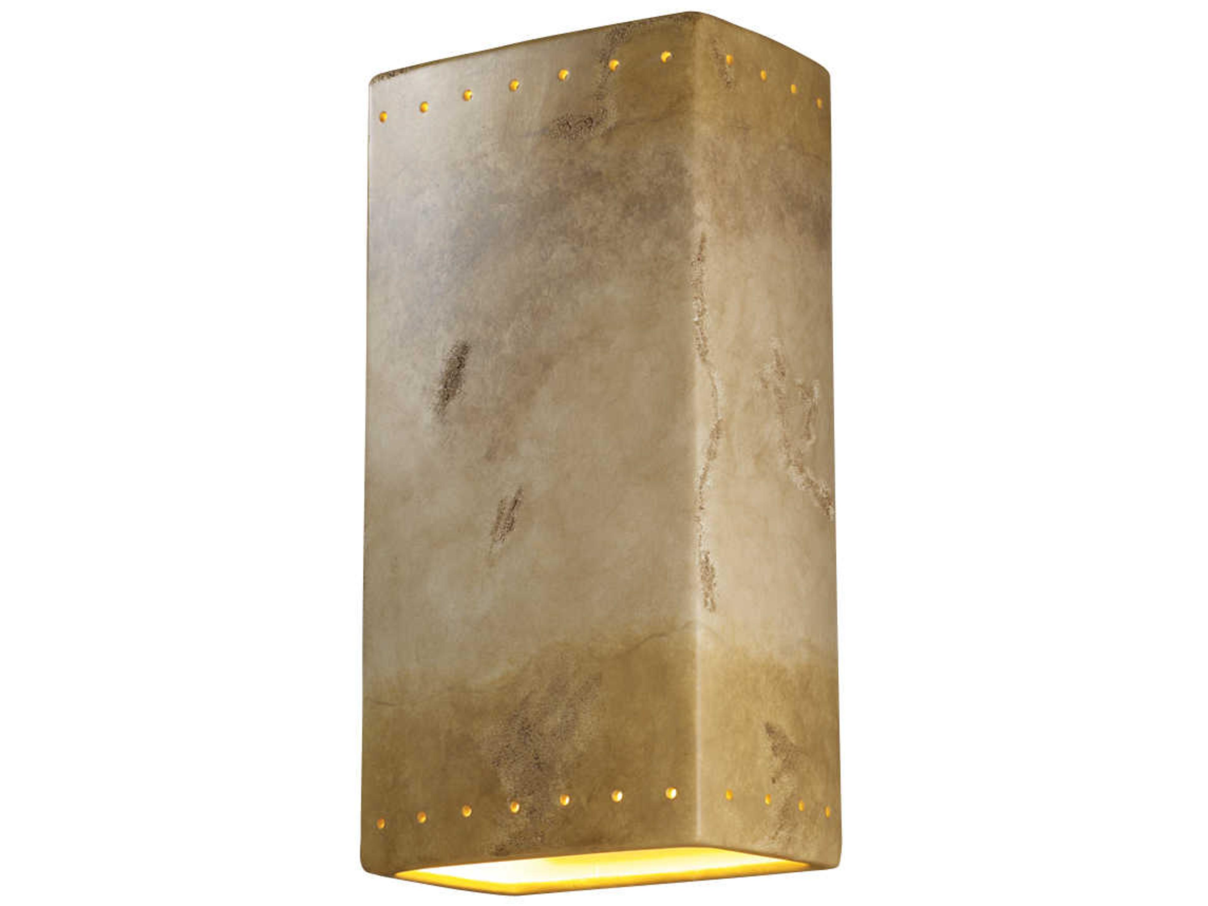 Justice Design Group Ambiance 1-Light Gray Wall Sconce
