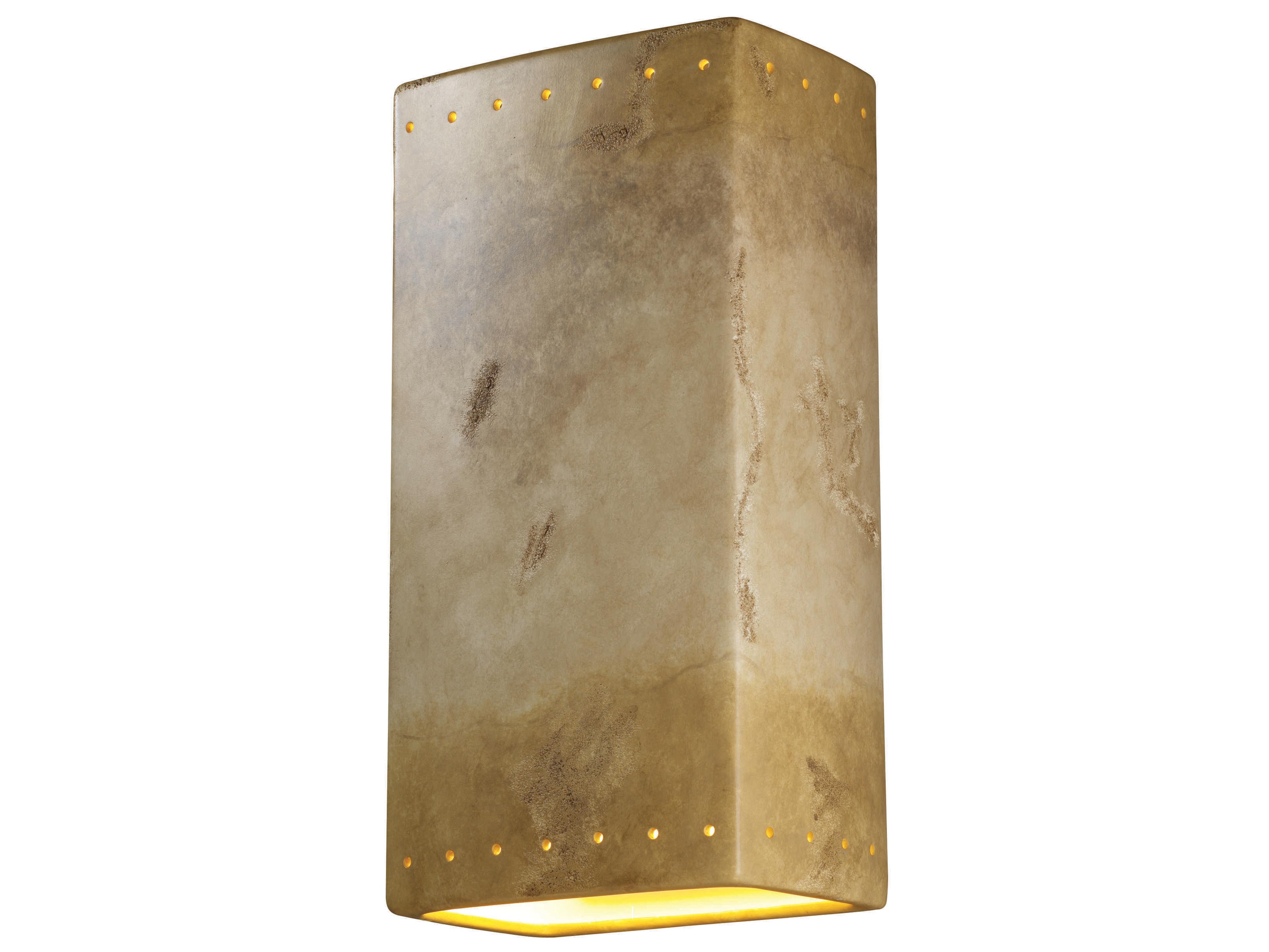 Justice Design Group Ambiance 2-Light Gray Wall Sconce