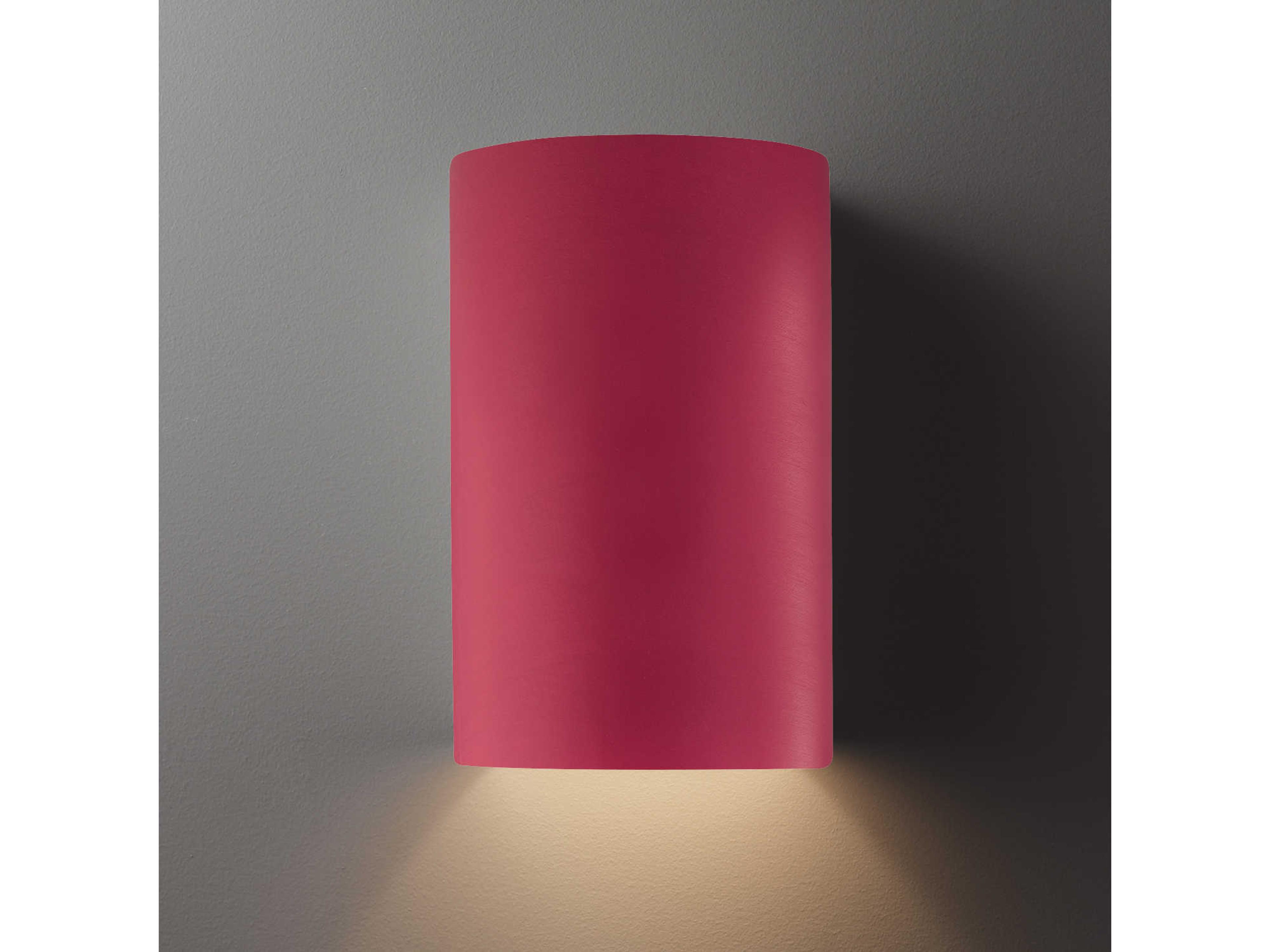 Justice Design Group Ambiance 1-Light White Wall Sconce