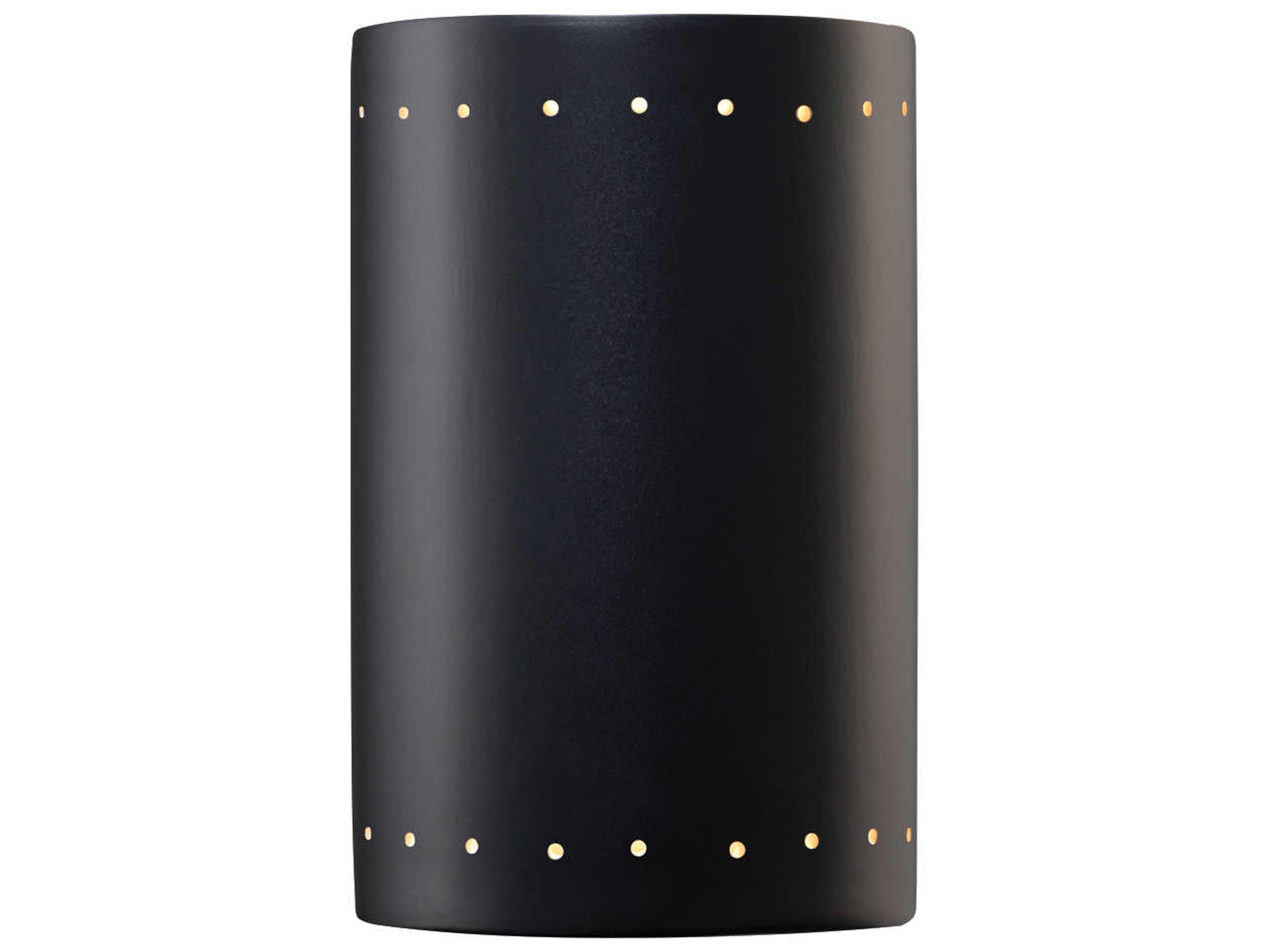 Justice Design Group Ambiance 1-Light White Wall Sconce