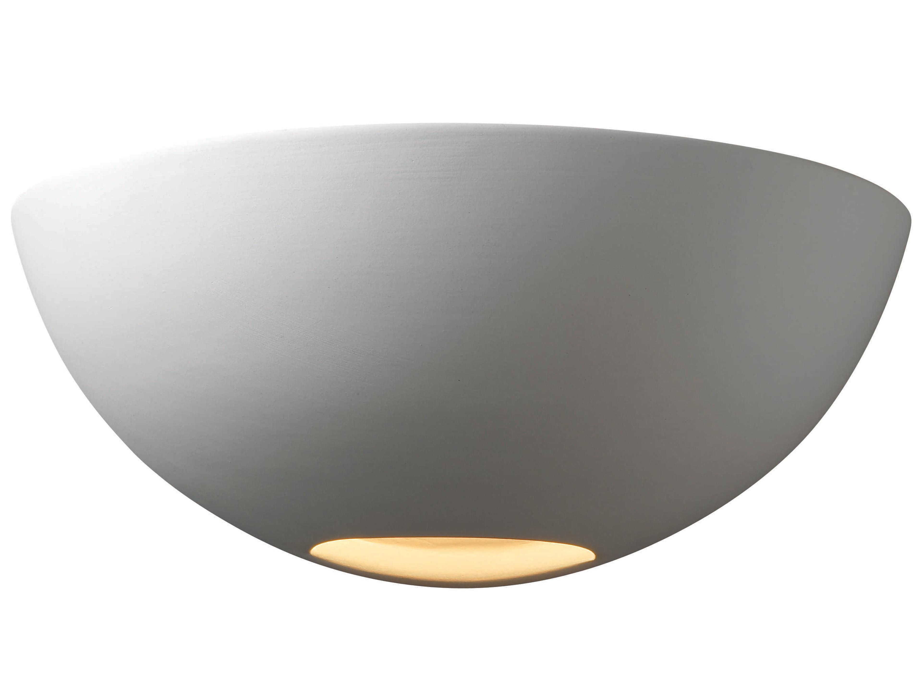 Ambiance 1-Light White Wall Sconce