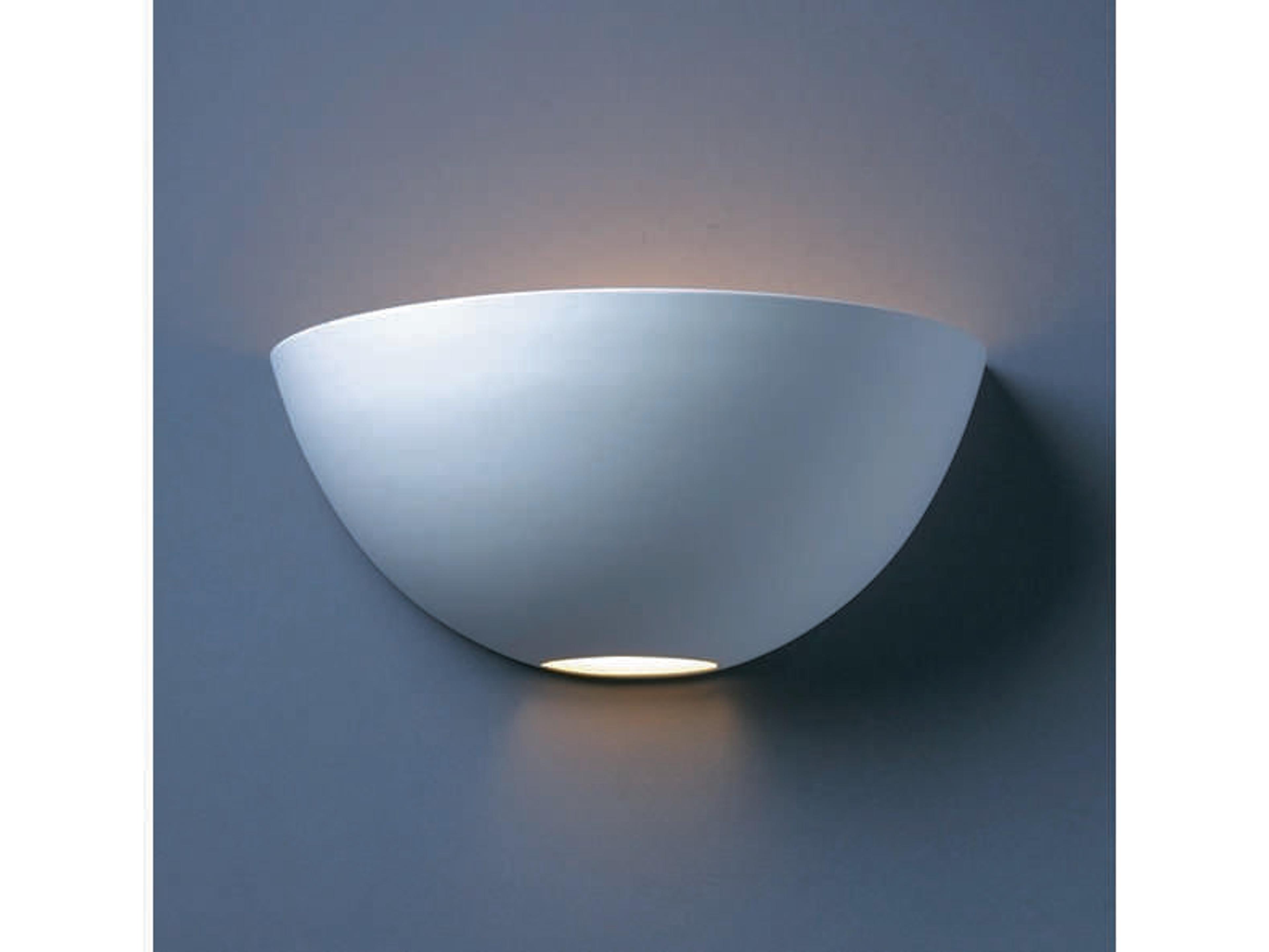 Justice Design Group Ambiance 1-Light White Wall Sconce