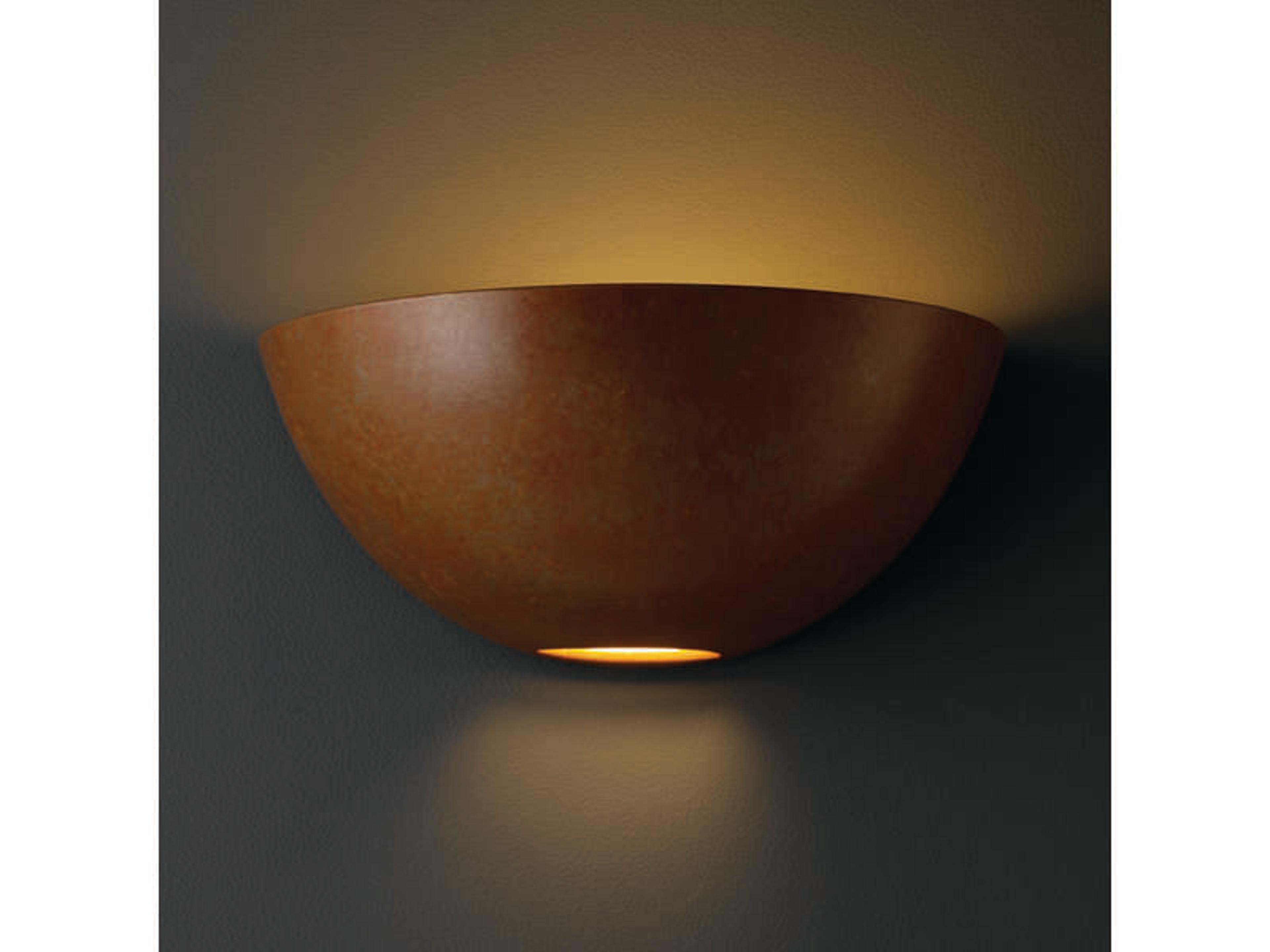 Justice Design Group Ambiance 1-Light White Wall Sconce