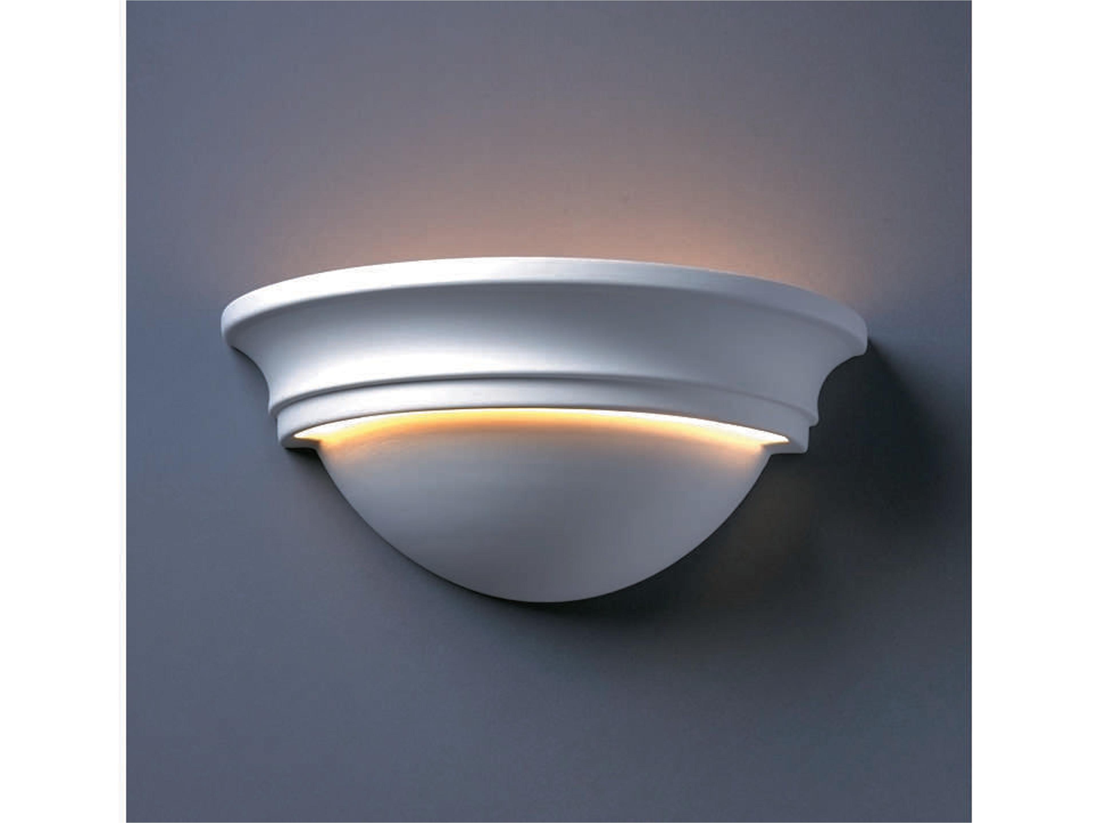 Justice Design Group Ambiance 2-Light White Wall Sconce