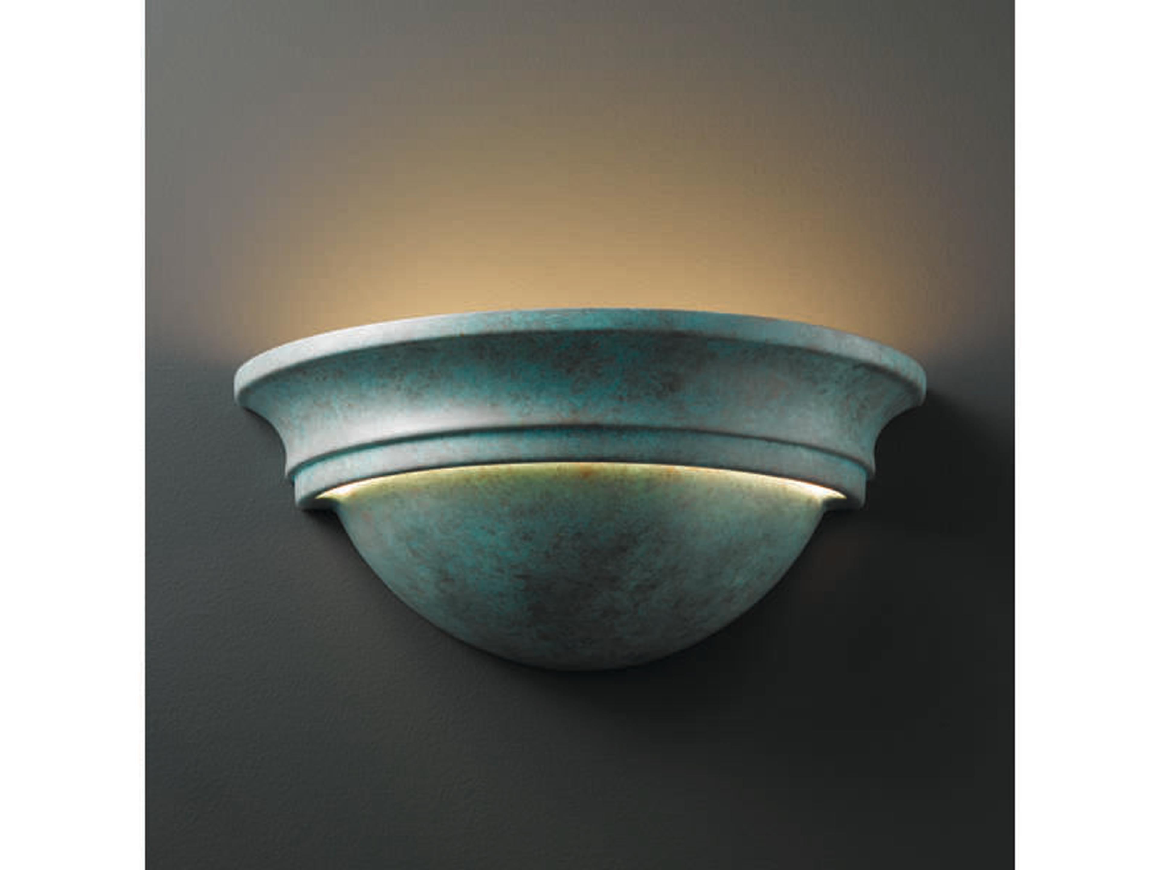 Justice Design Group Ambiance 2-Light White Wall Sconce