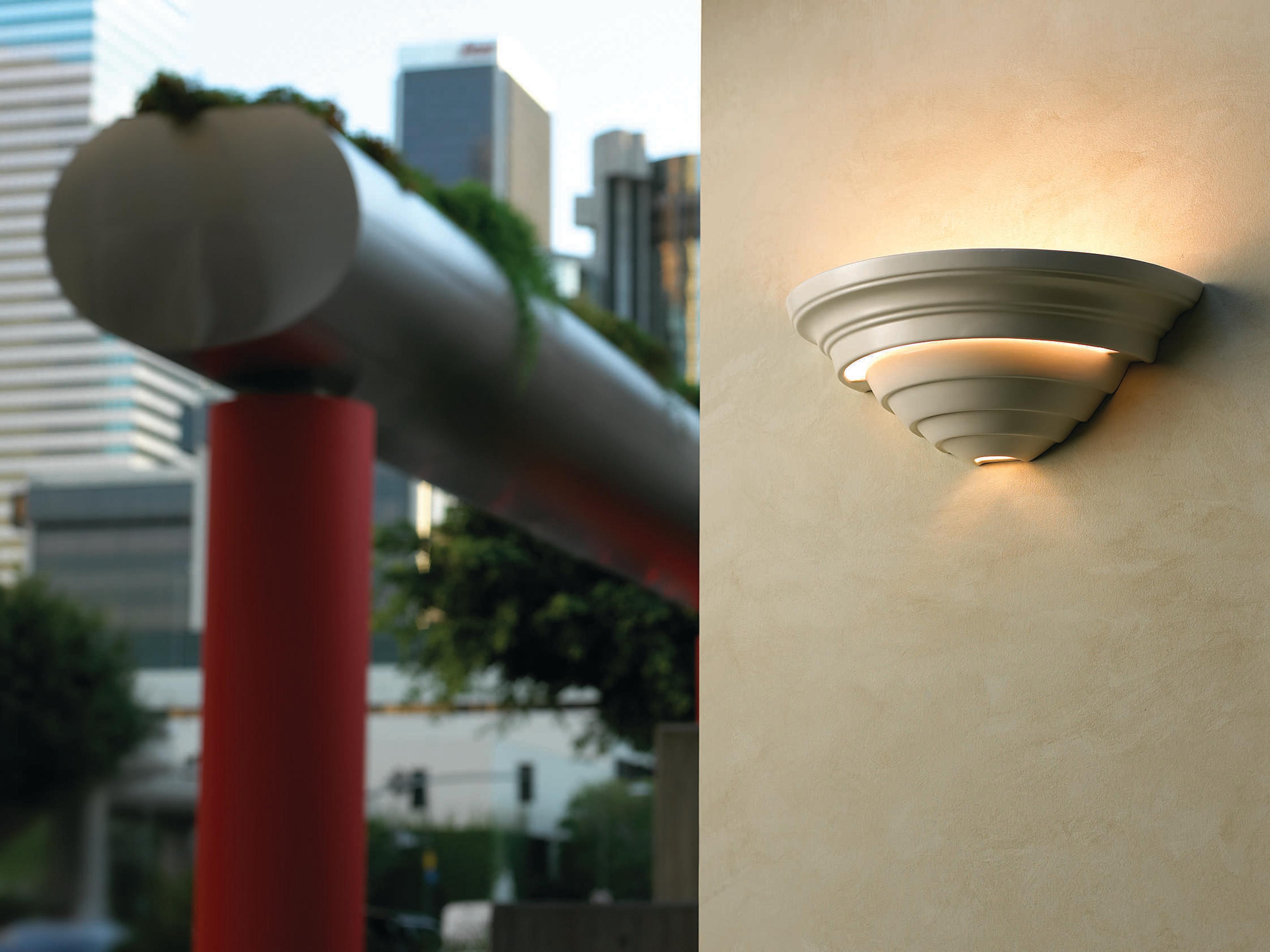 Justice Design Group Ambiance 2-Light White Wall Sconce