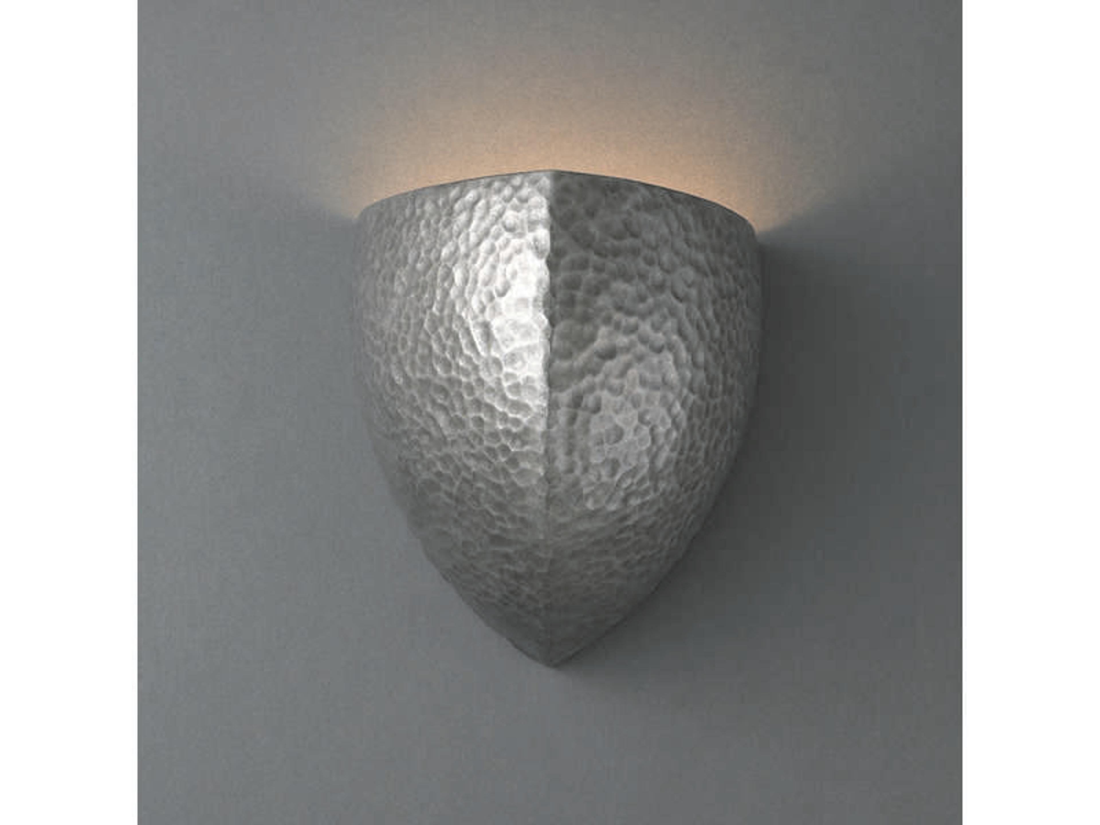 Justice Design Group Ambiance 1-Light Silver Wall Sconce
