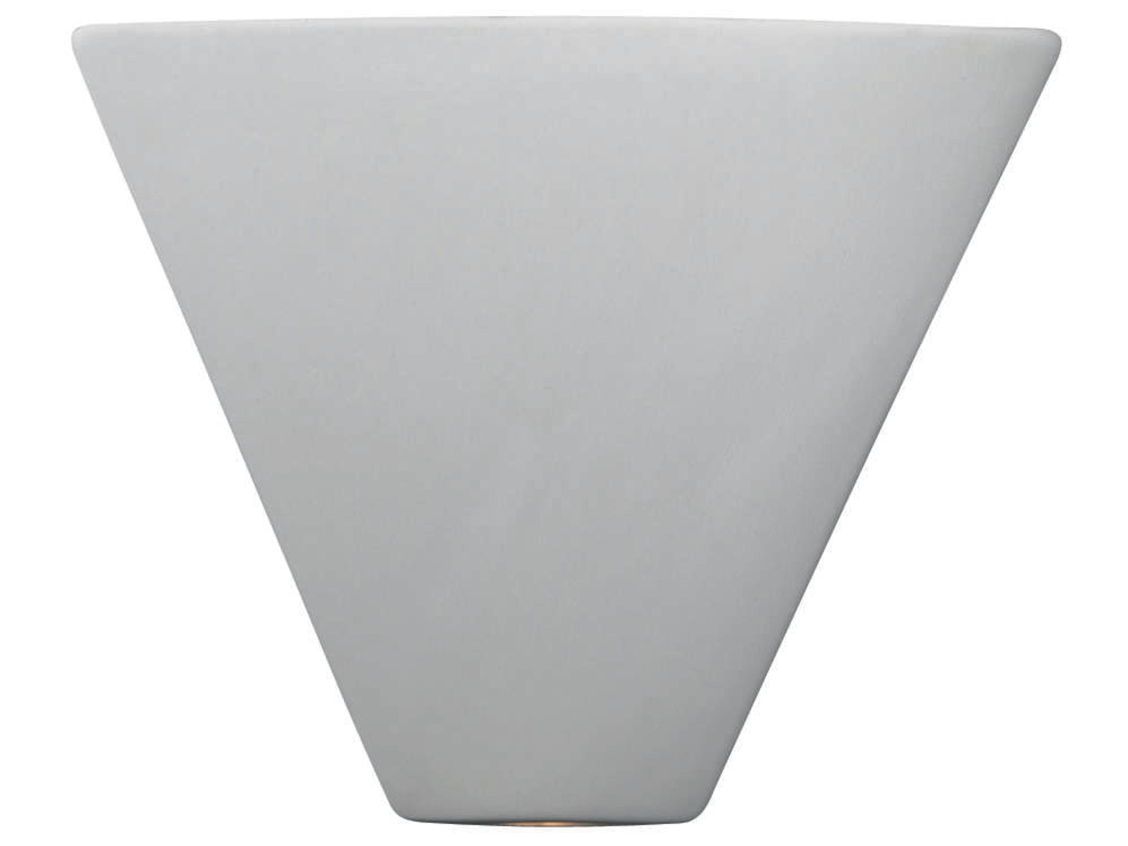 Justice Design Group Ambiance 1-Light White Wall Sconce