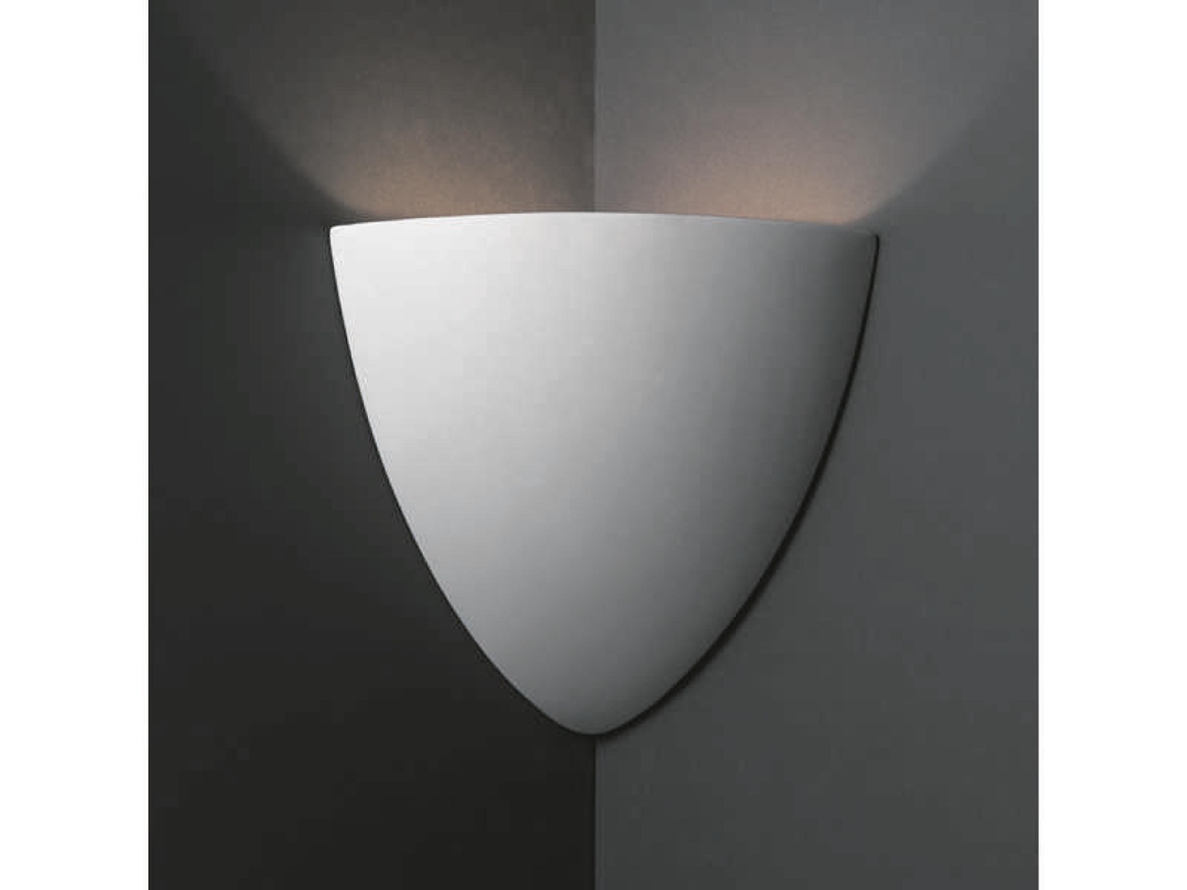 Justice Design Group Ambiance 1-Light White Wall Sconce