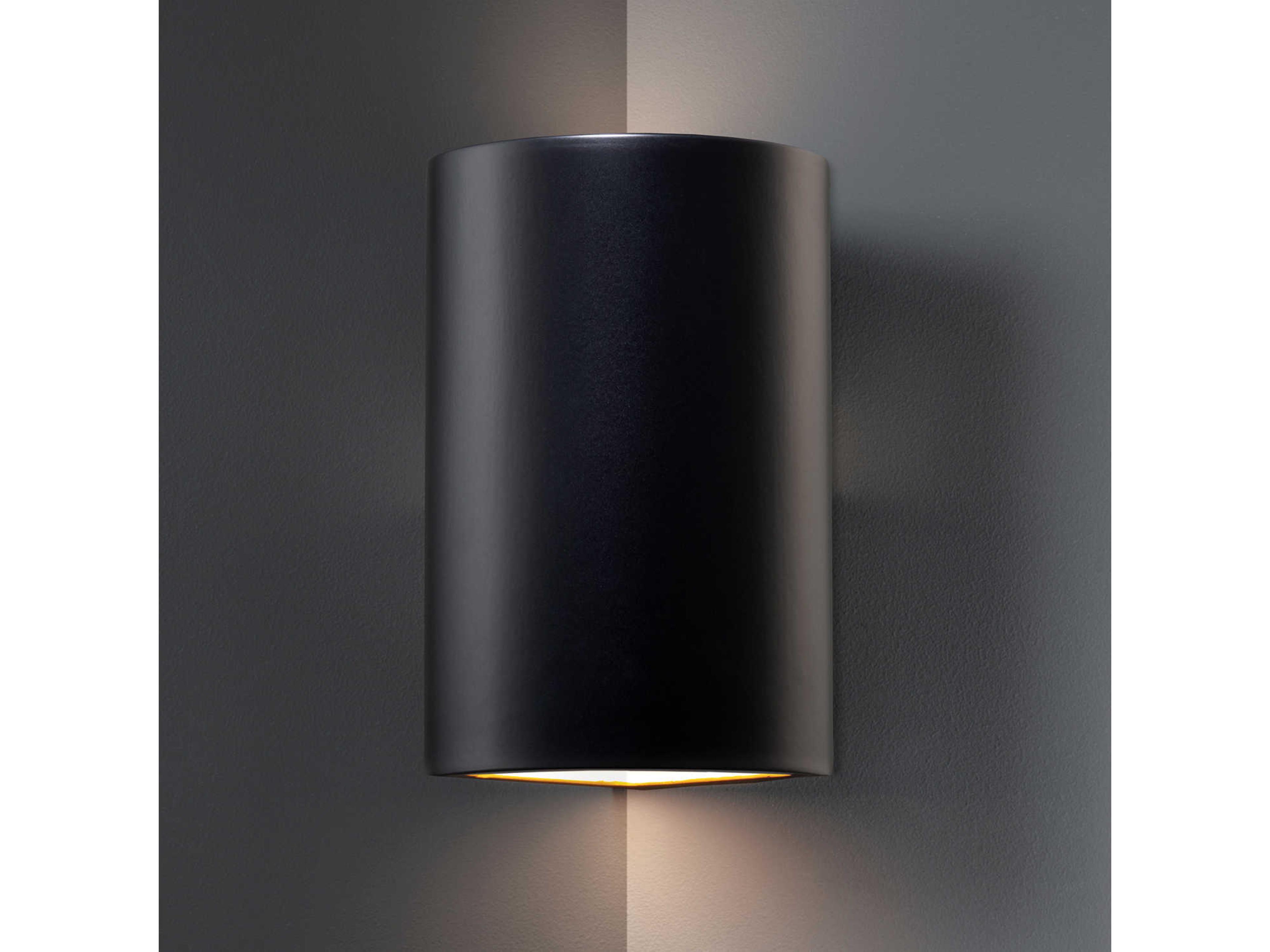 Justice Design Group Ambiance 1-Light White Wall Sconce